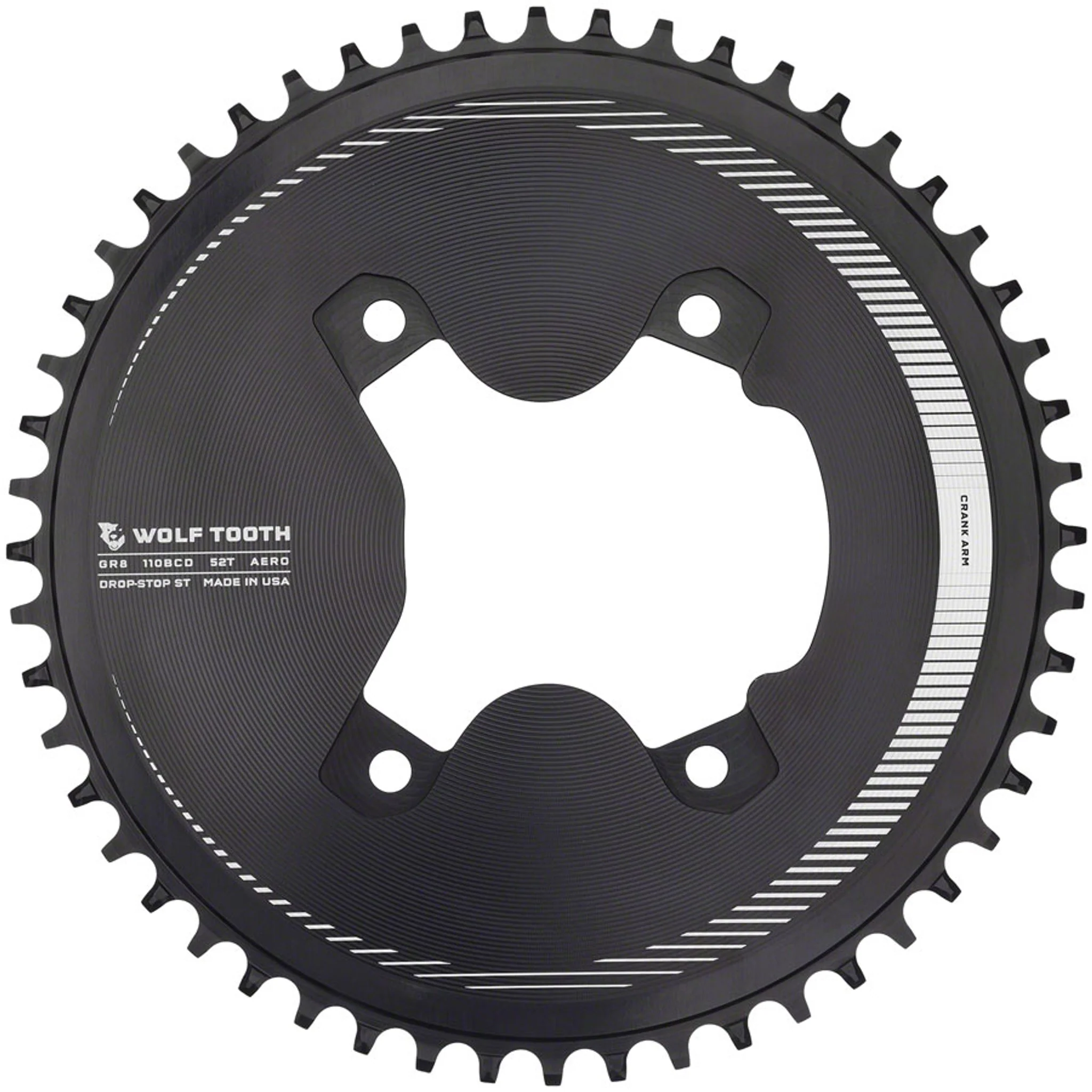 110 Asymmetrical BCD Aero Chainrings for 12-Speed Shimano GRX 800 Series - Image 7
