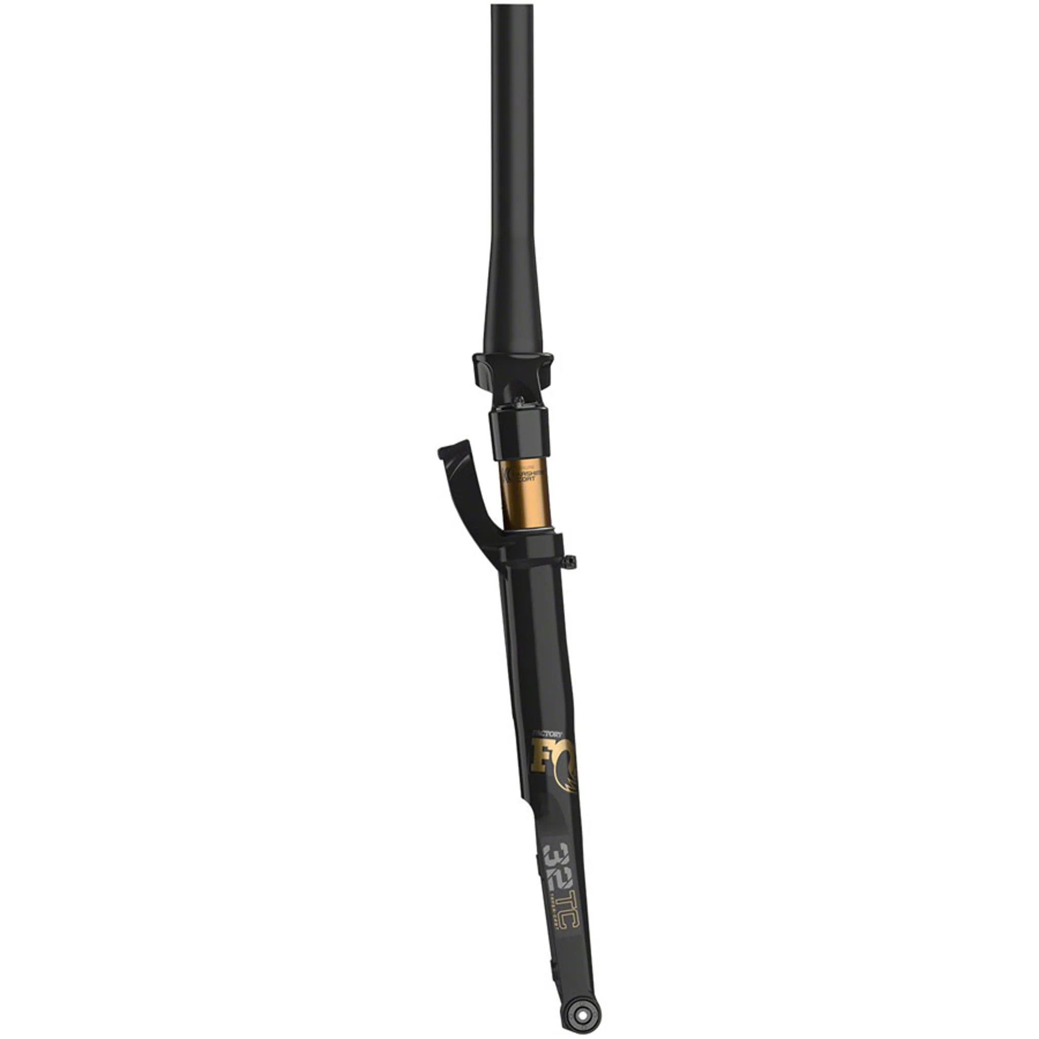 32 Taper-Cast Factory Suspension Fork - 700c, 40 mm, 12 x 100 mm, Kabolt, 45mm Offset, GRIP SL Damper, 3-Position, Shiny Black - Image 3