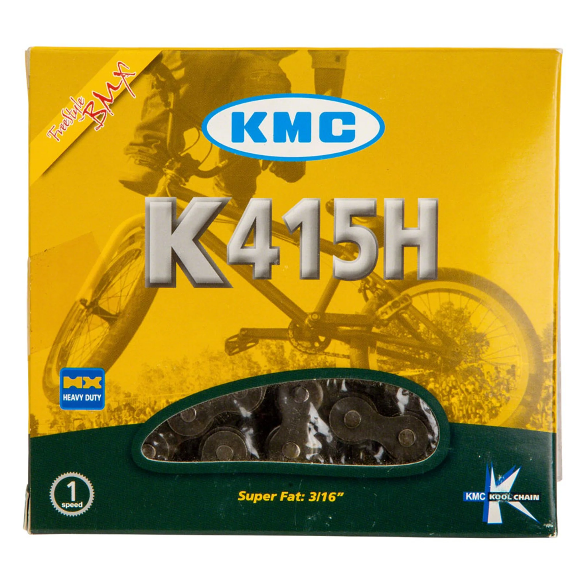 415H Chain - Single Speed 1/2" x 3/16", 98 Links, Black - Image 2