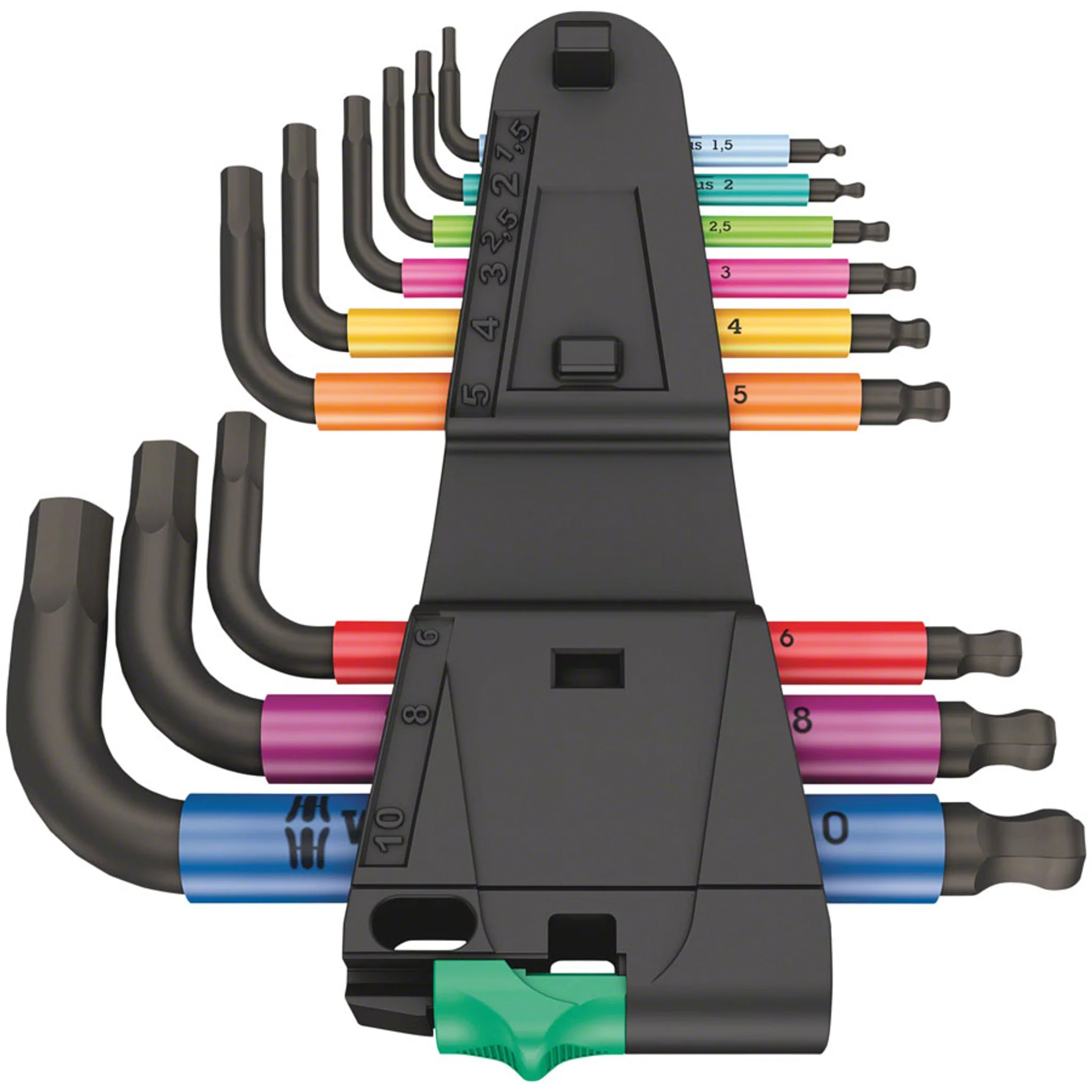 950/9 Hex-Plus Multicolour 2 L-key set, metric, BlackLaser - Image 2