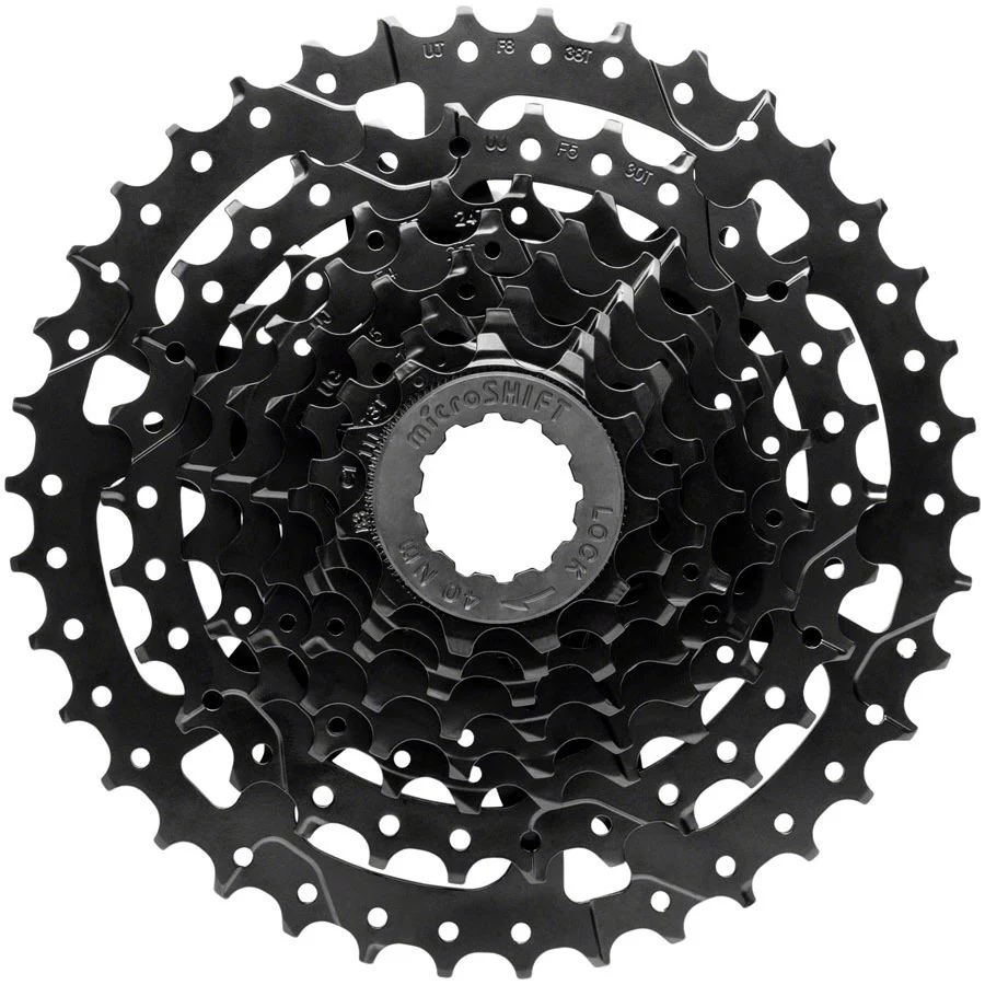 Acolyte Super Short Cassette - 8 Speed, 11-38t, Black, ED Coated
