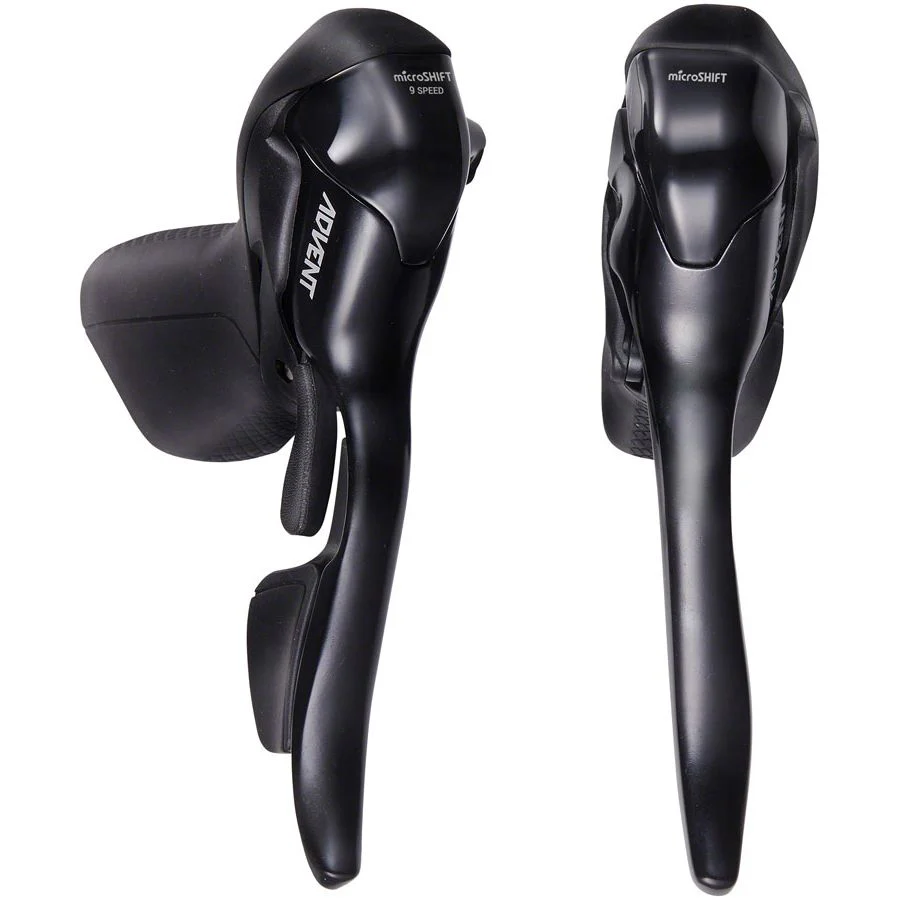 ADVENT Drop Bar Shifter Lever Set - 1x9 Speed, Black, ADVENT Compatible Only