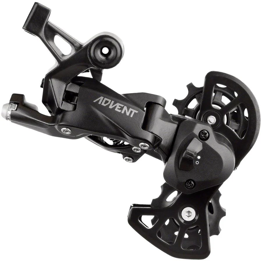 ADVENT Super Short Rear Derailleur - 9 Speed, Super Short Cage, Black, With Clutch