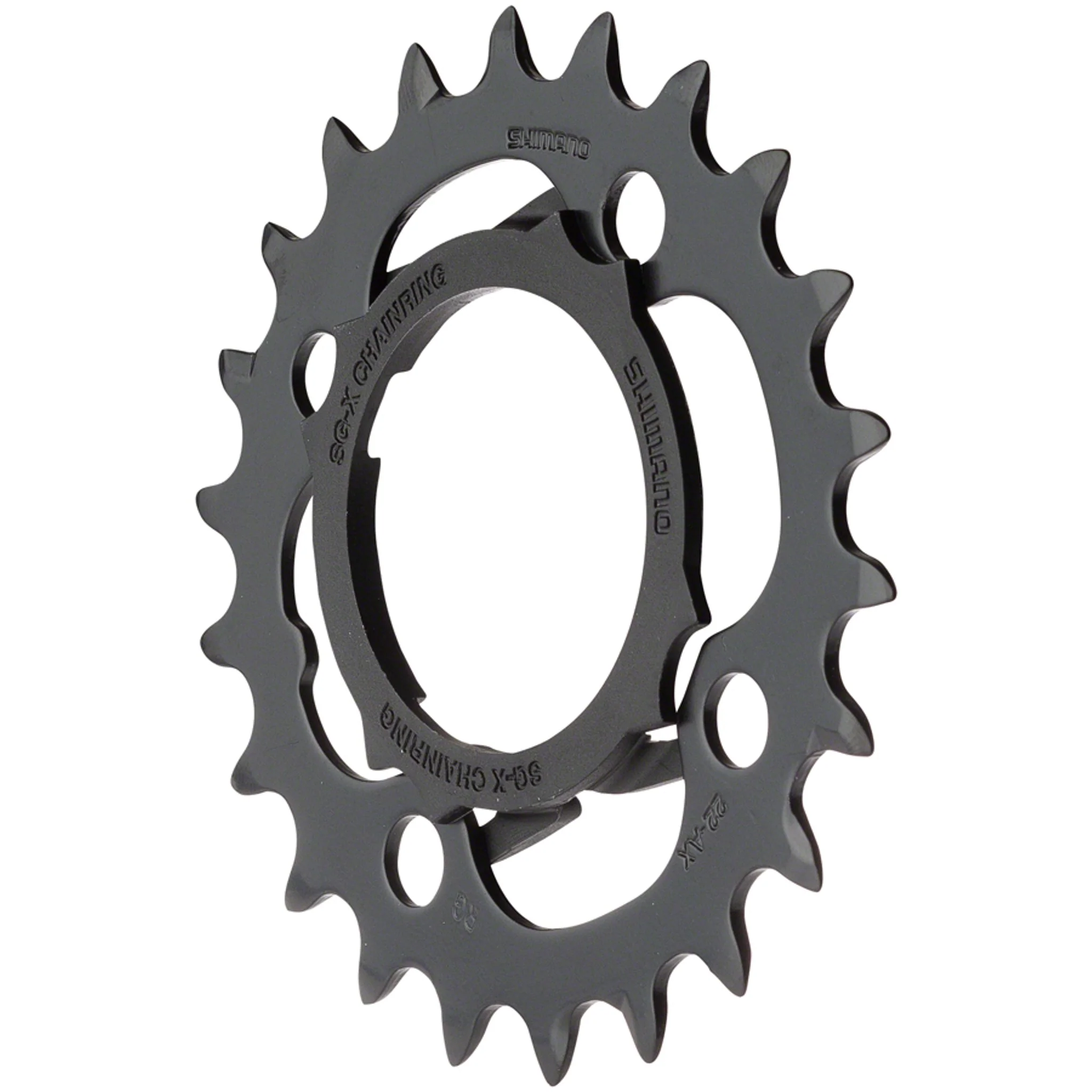 Alivio M4000 Chainring - 22t, 64 BCD, 4-Bolt, 9-Speed, Black