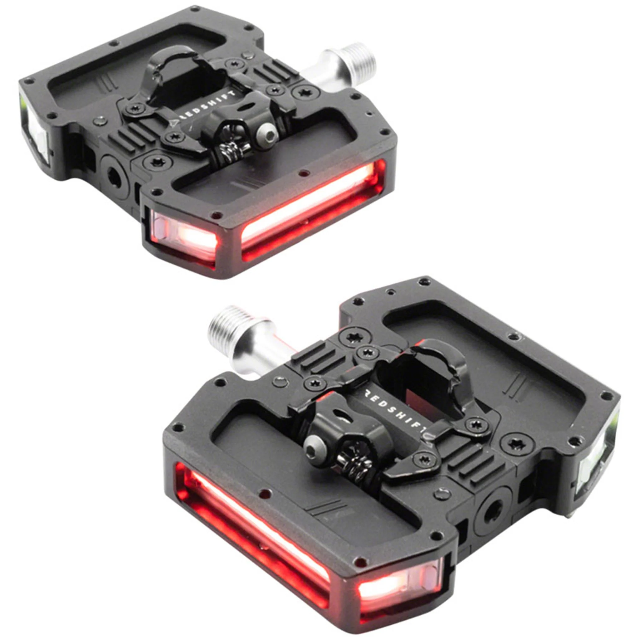 Arclight Pro Clipless Pedals - Aluminum, 9/16", Black, w/Lights