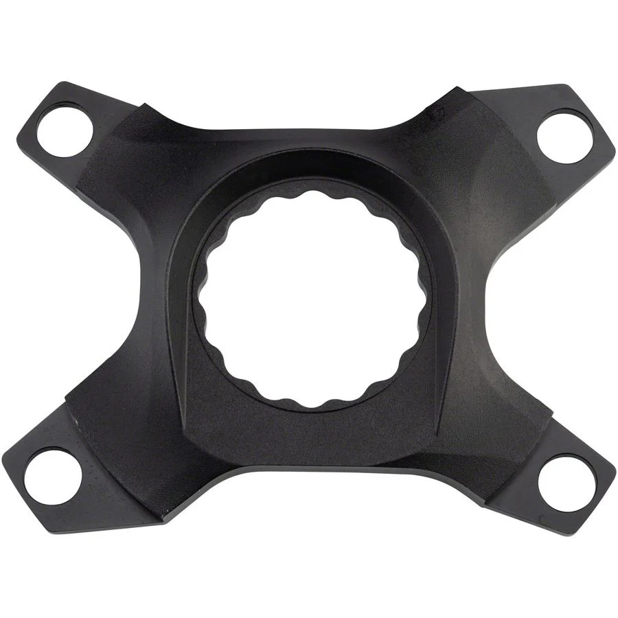 Assymetric CINCH Spider: 4-Bolt, Dual-Chainring, Black