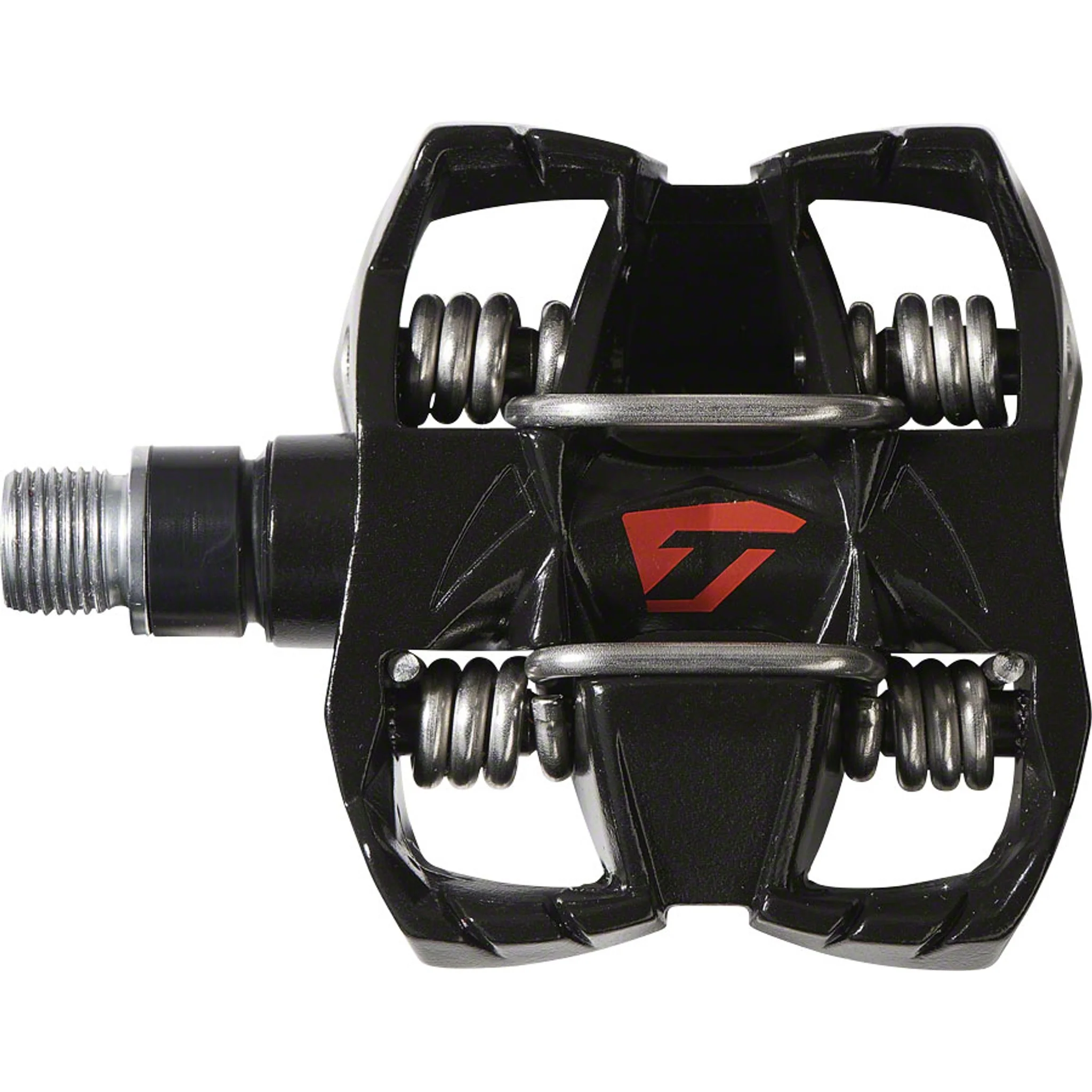 ATAC DH 4 Pedals - Dual Sided Clipless with Platform, Aluminum, 9/16", Black/Red - Image 2