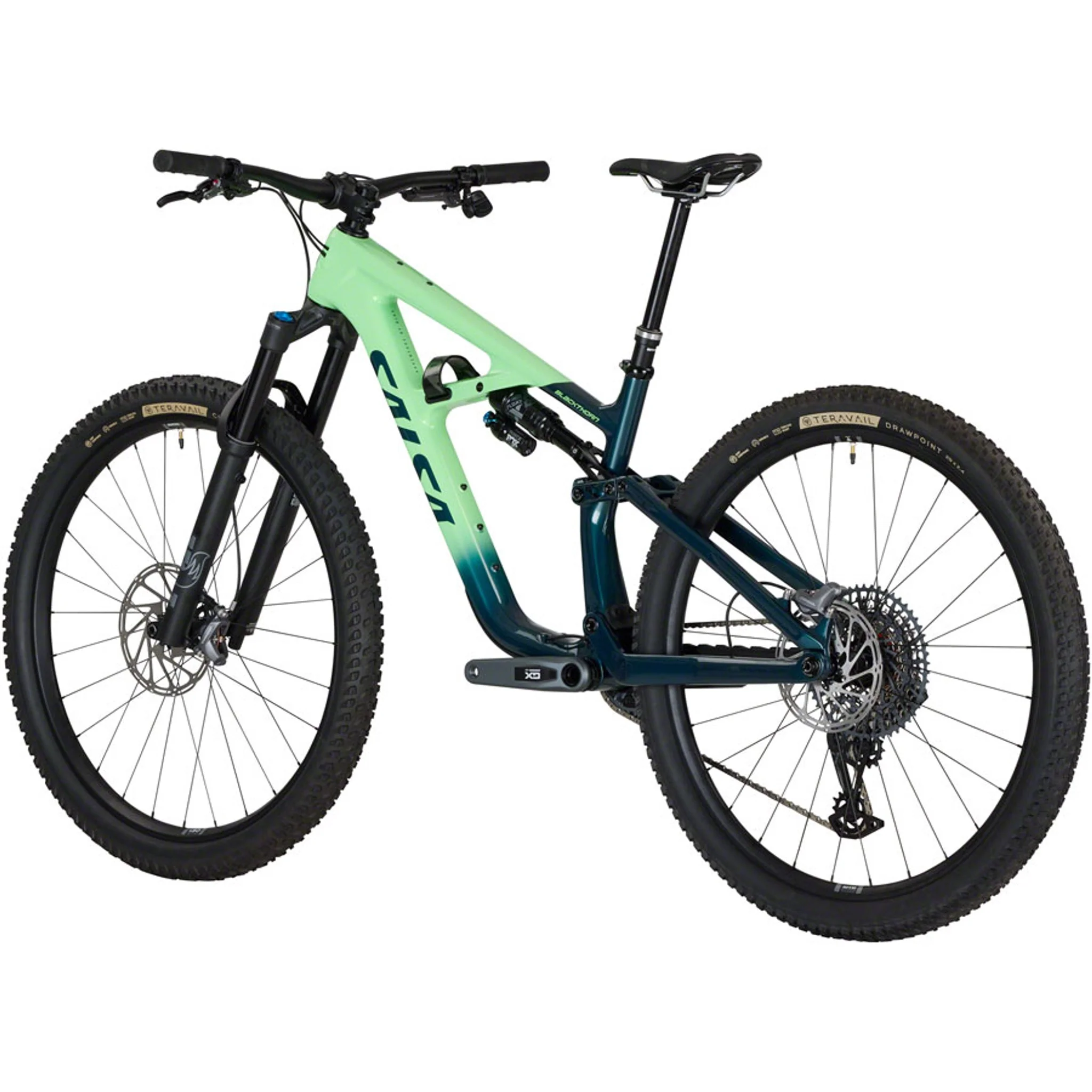 Blackthorn 125 C GX Eagle AXS Transmission Bike - Slate/Citrus - Image 3