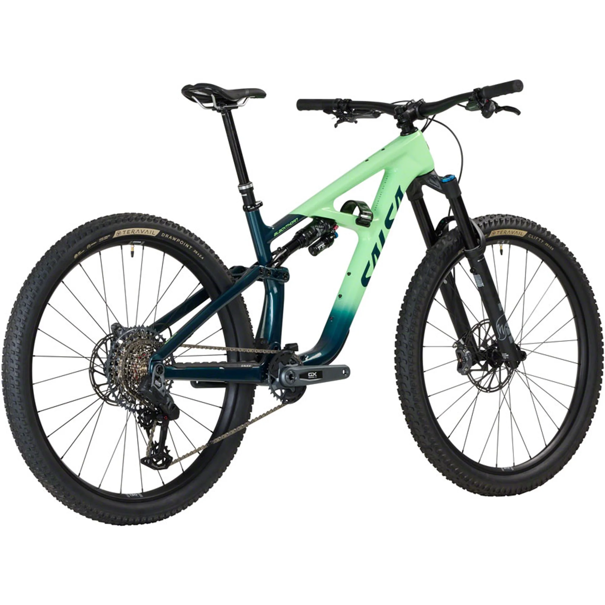 Blackthorn 125 C GX Eagle AXS Transmission Bike - Slate/Citrus - Image 4