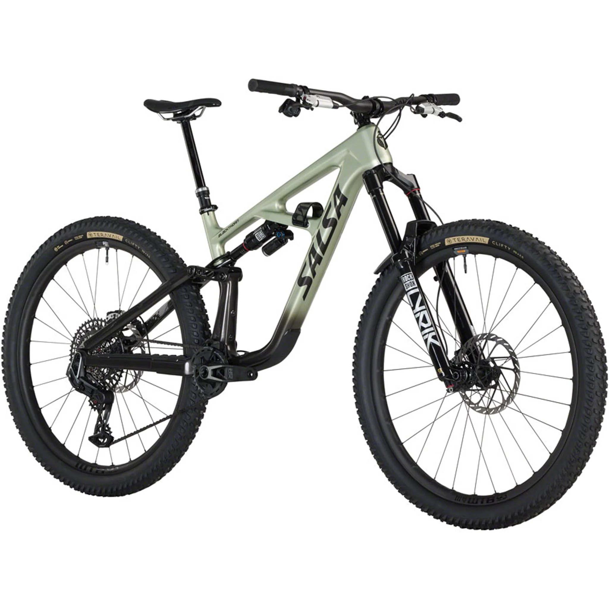 Blackthorn 145 C XO Eagle AXS Transmission Bike - Coffee Black/Sage - Image 2