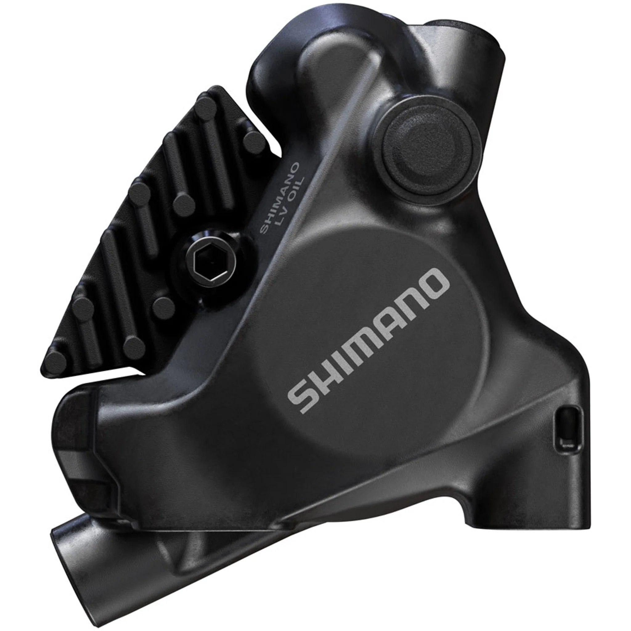 BR-MT805 XC Disc Brake Caliper - Rear, Flat Mount, 2-Piston, Includes K04S Metal Pads