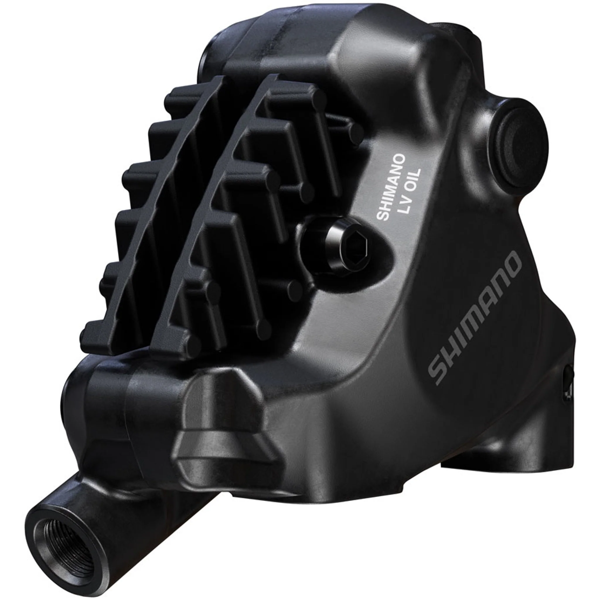 BR-MT805 XC Disc Brake Caliper - Rear, Flat Mount, 2-Piston, Includes K04S Metal Pads - Image 2