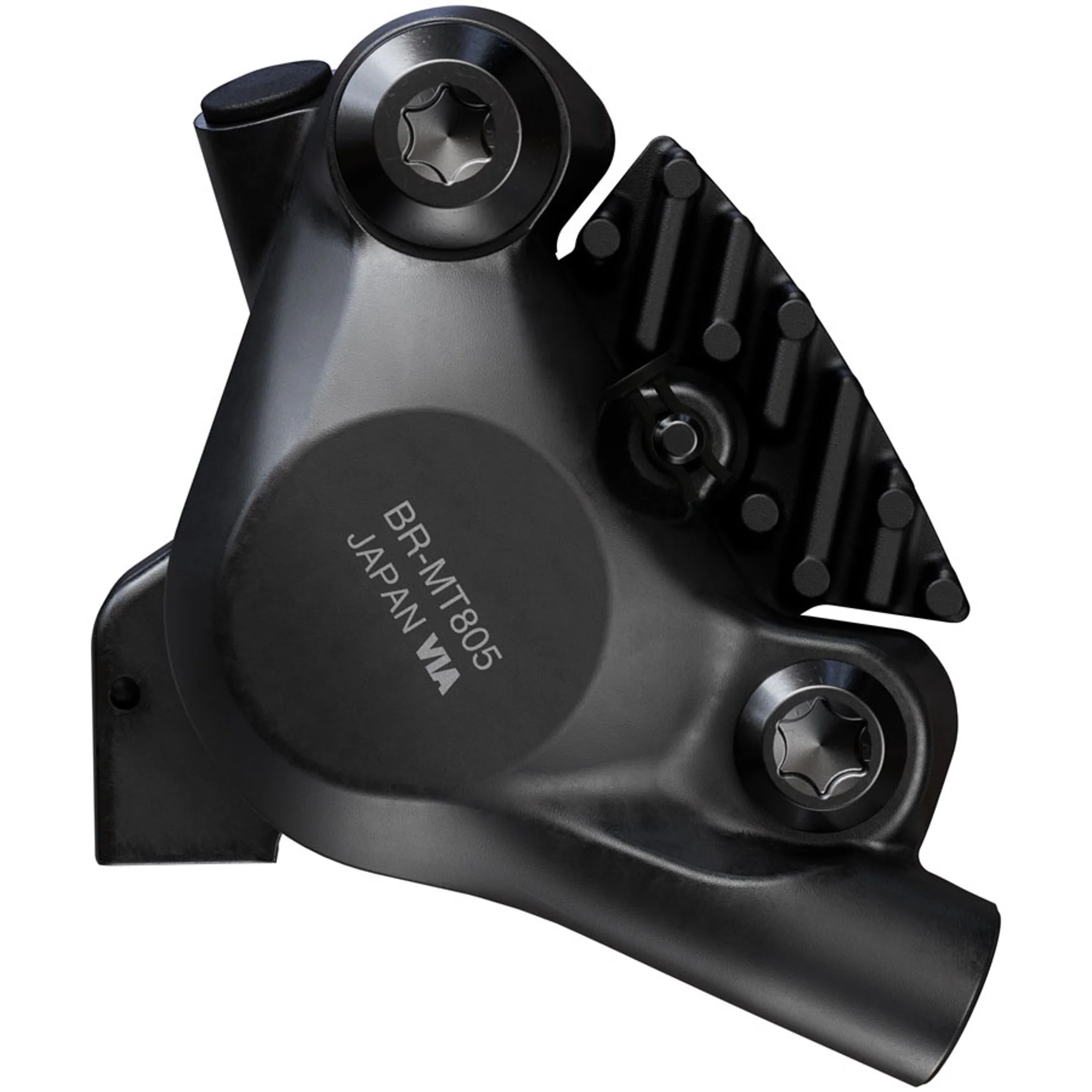 BR-MT805 XC Disc Brake Caliper - Rear, Flat Mount, 2-Piston, Includes K04S Metal Pads - Image 4