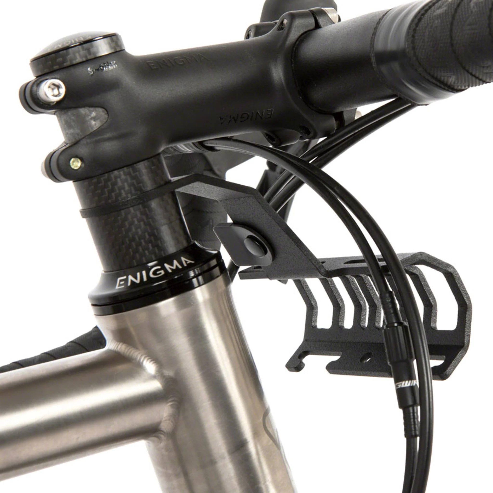 Bumper Bar Bag/Accessory Mount - Fits 1-1/8" Threadless Steerer Tubes, Black - Image 2