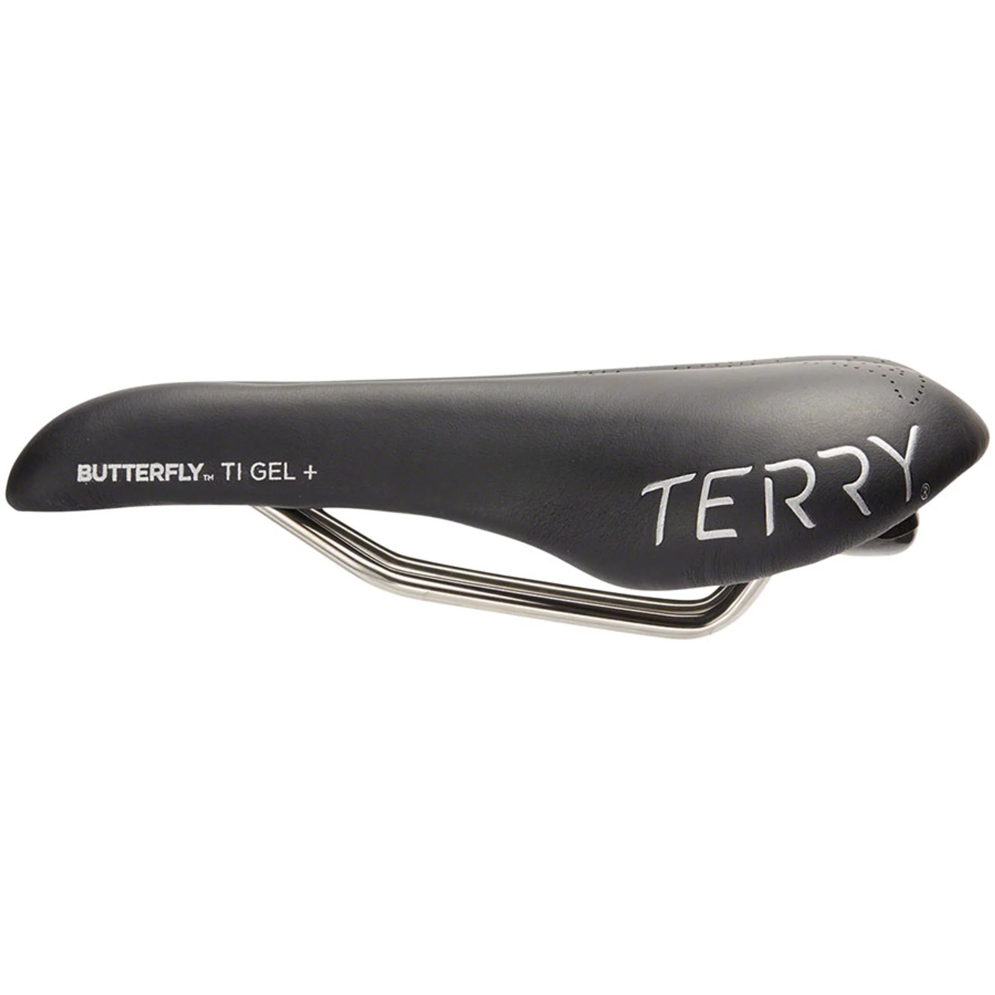 Terry Butterfly Ti Gel+ Saddle - Titanium, Black, Women's - Image 3
