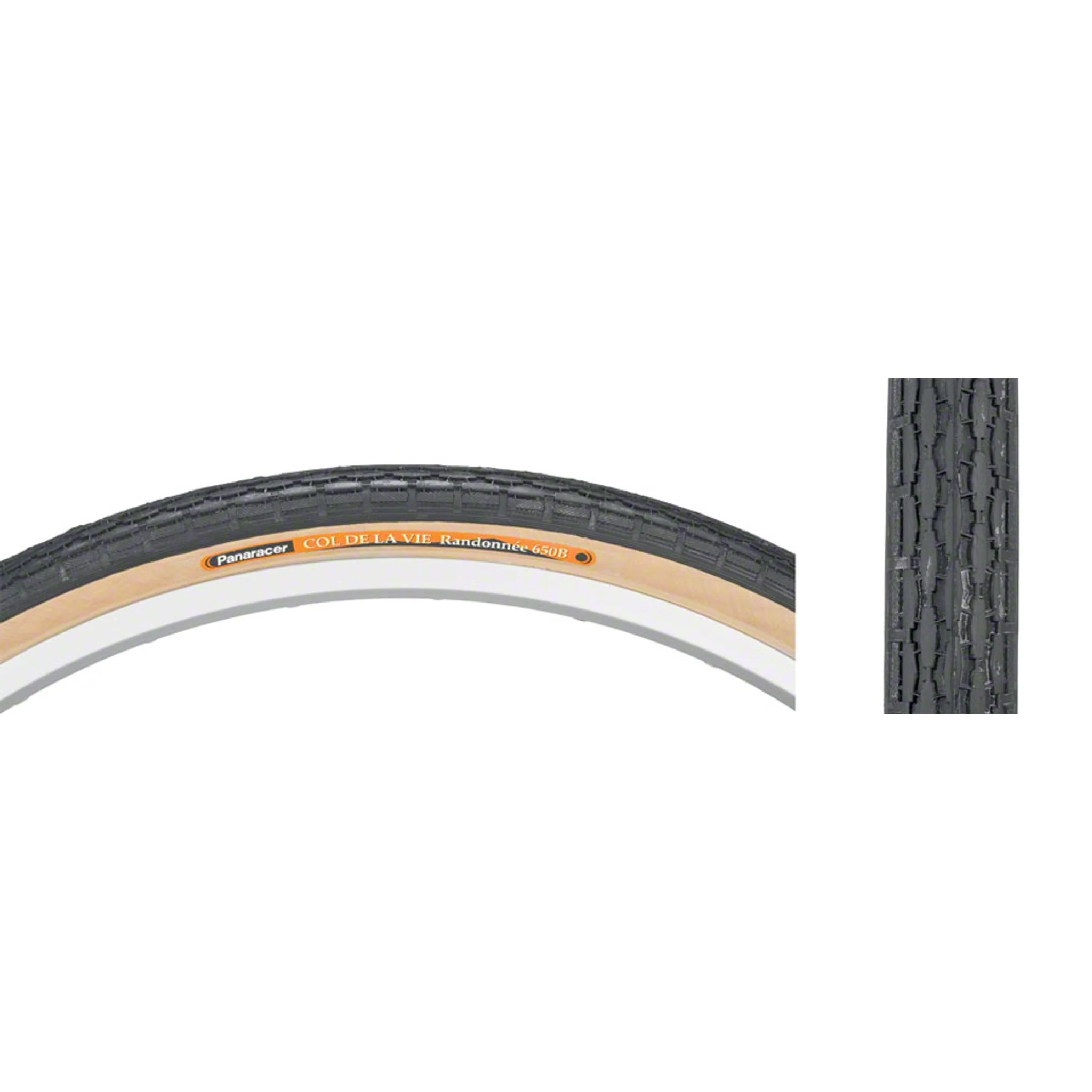 Col de la Vie Tire - 650b x 38mm, Clincher, Wire, Black/Tan ,60tpi