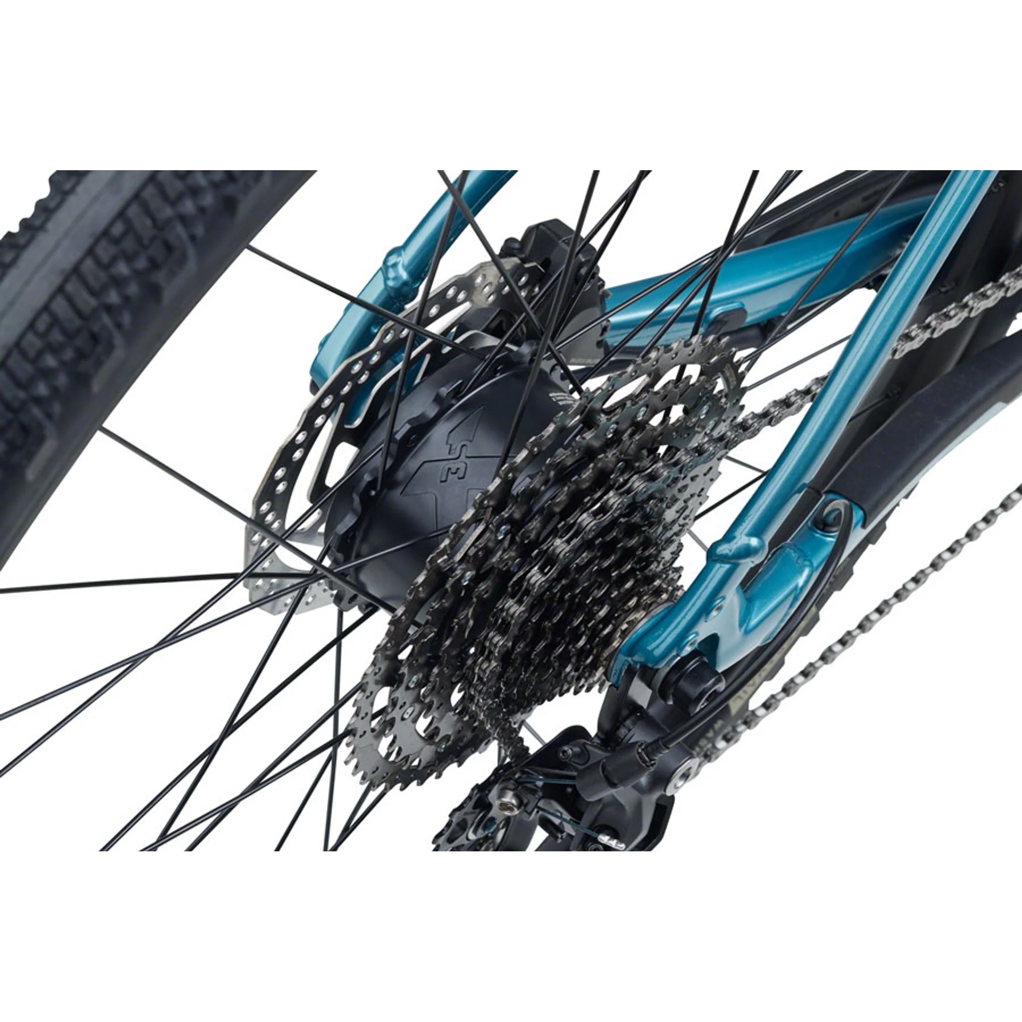 Confluence Cues 11 Flat Bar Ebike - Dark Cyan - Image 7