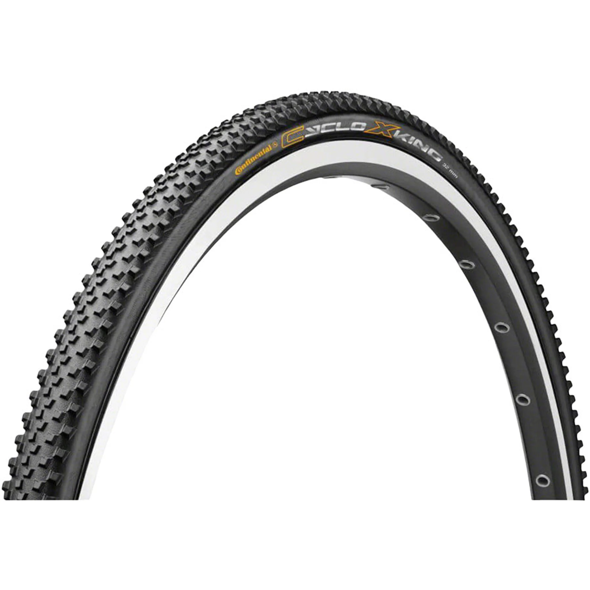 Cyclo X-King Tire - 700 x 32, Tubular, Folding, Black, BlackChili