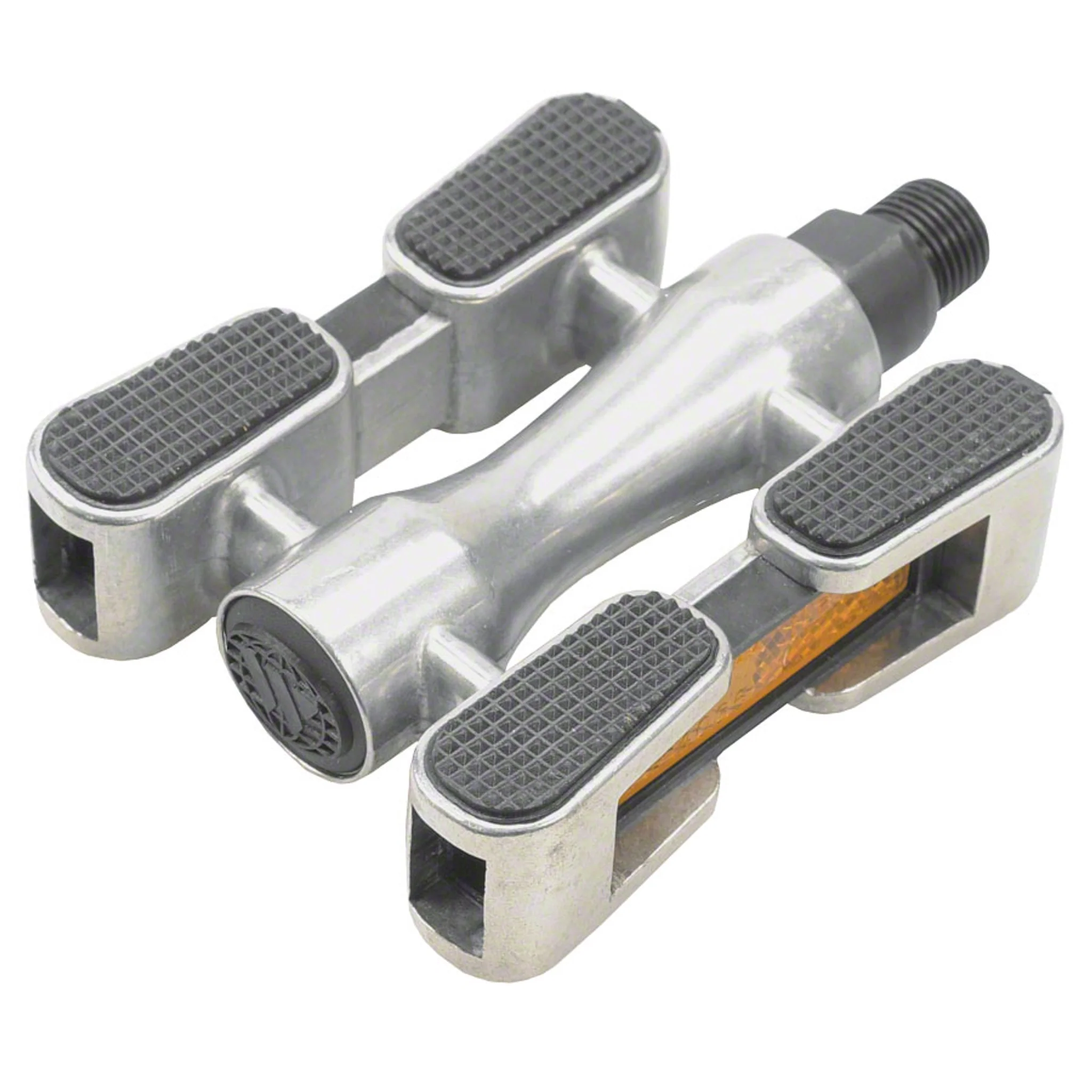 Cruiser Pedals - Platform, Aluminum, 9/16", Silver/Black