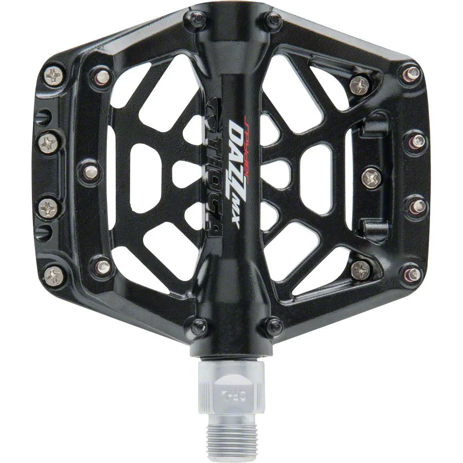 DAZZ MX Pedals - Platform, Aluminum, 9/16", Black