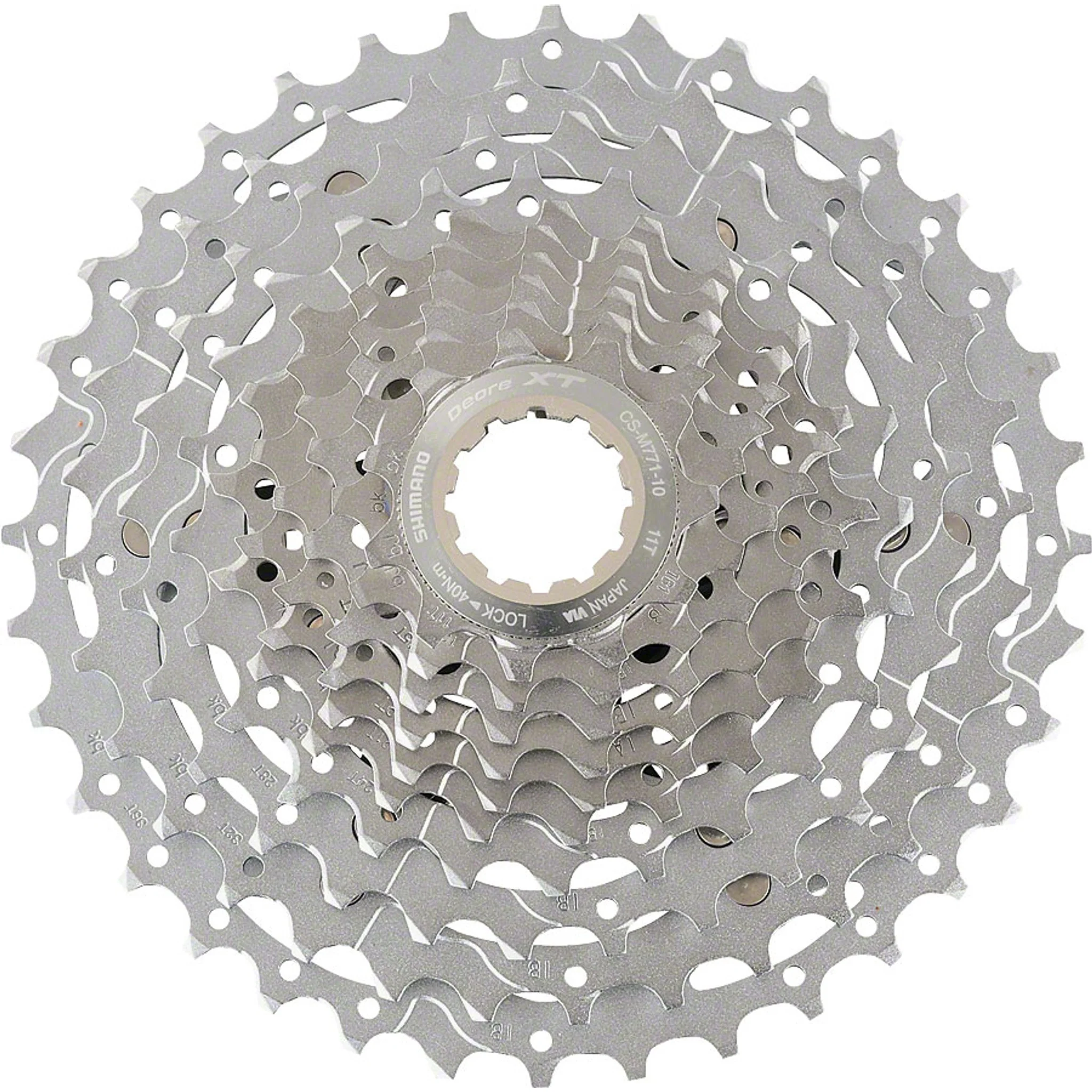 Deore XT CS-M771 Cassette - 10 Speed, 11-36t, Silver