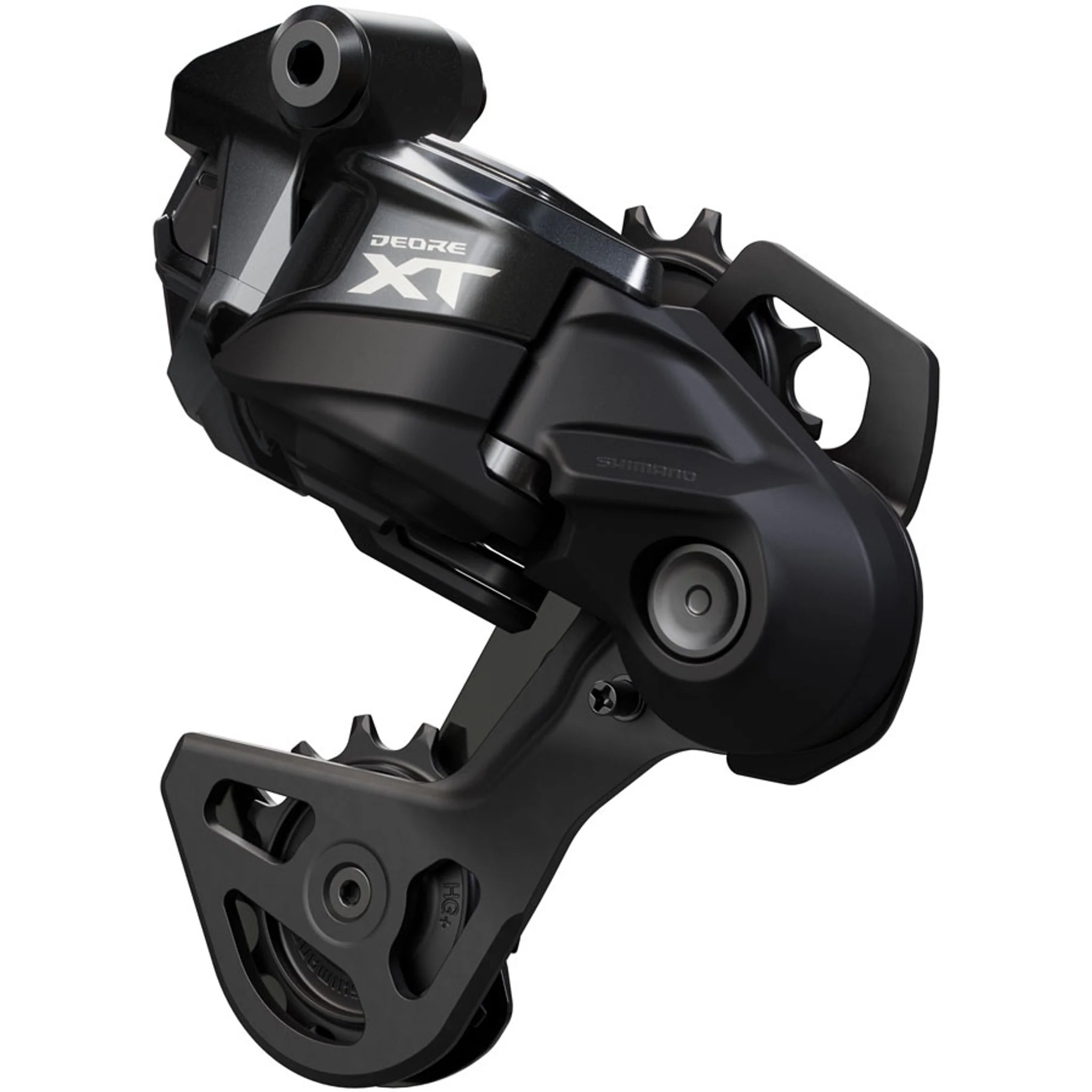 Deore XT RD-M8250-GS Di2 Wireless Rear Derailleur - 12-Speed, Medium Cage, Shadow ES, Black/Gray - Image 2