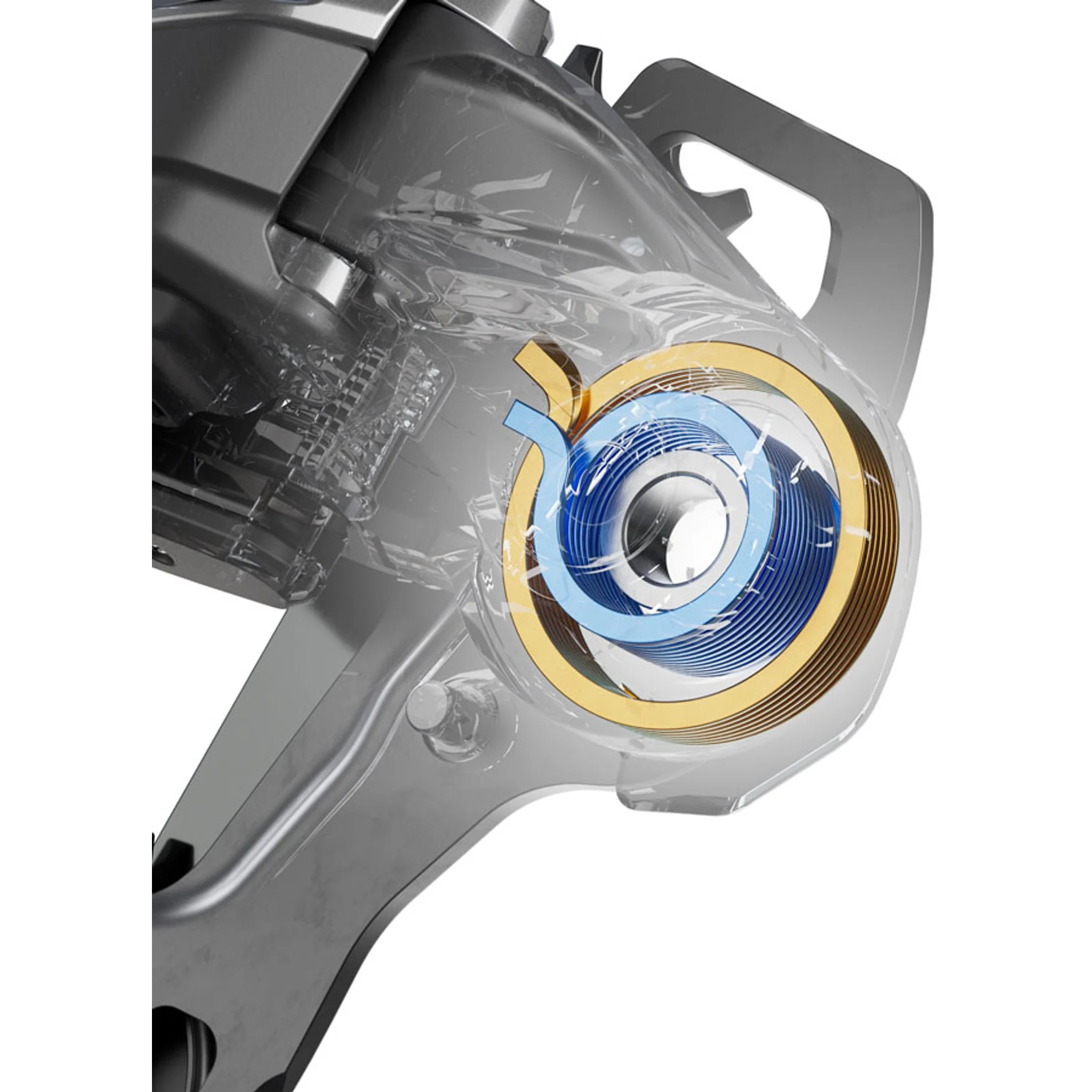 Deore XT RD-M8250-GS Di2 Wireless Rear Derailleur - 12-Speed, Medium Cage, Shadow ES, Black/Gray - Image 6