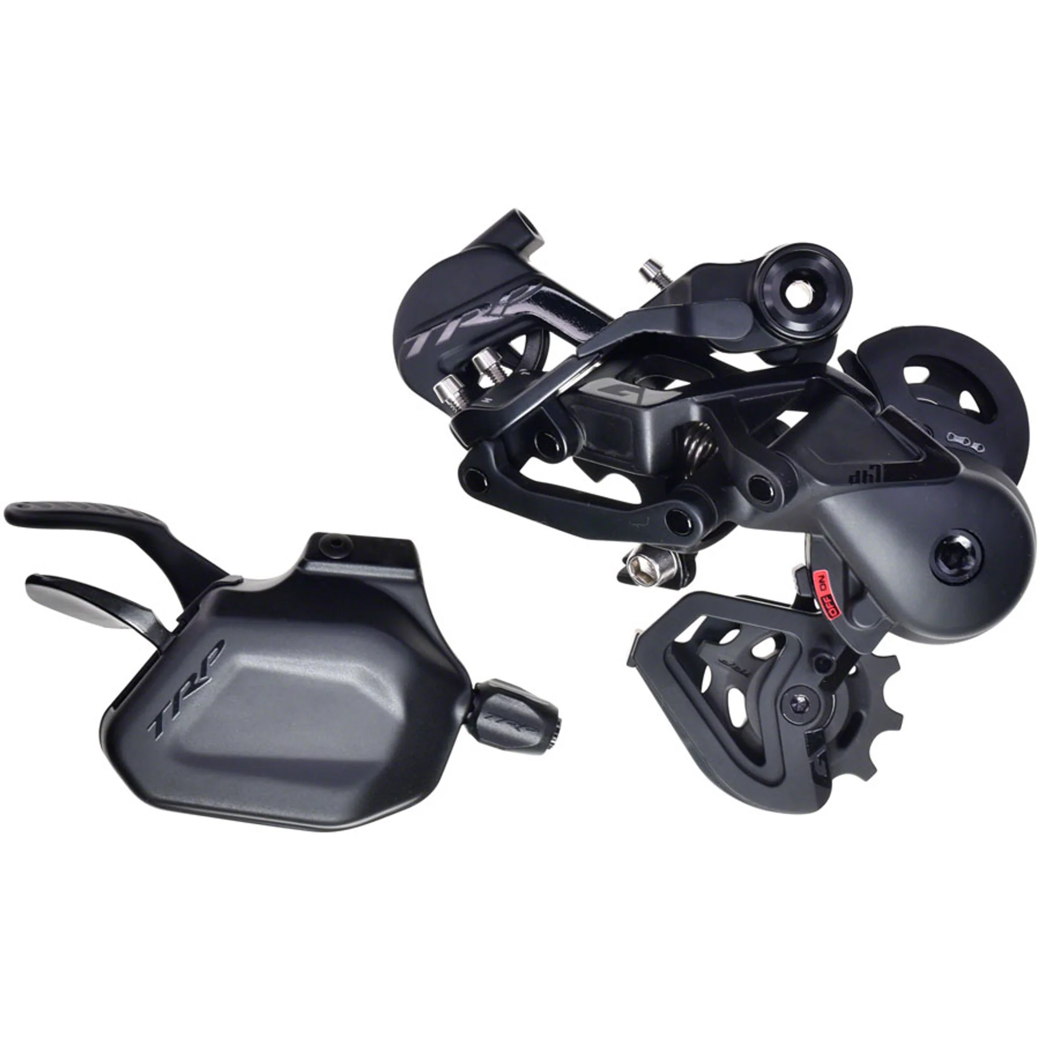 M-860 DH7 Rear Derailleur and Shift Lever Box Set, 7-Speed, Black/Black, 2400 x 2000mm Cable