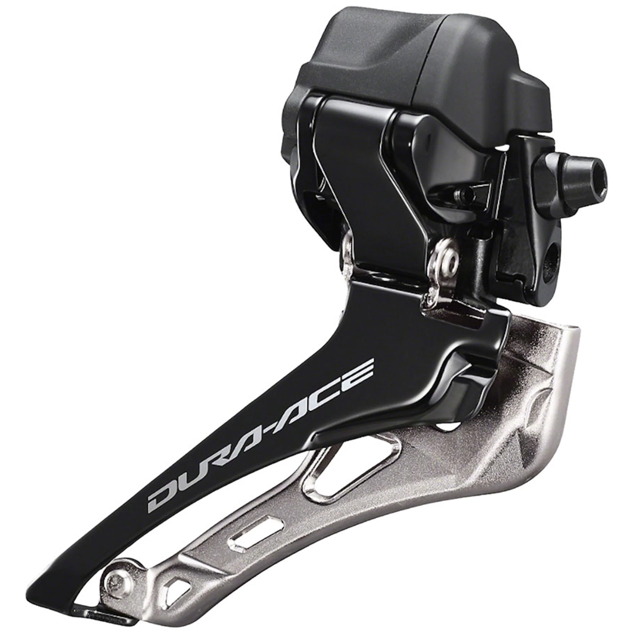 Dura-Ace FD-R9250 Di2 Front Derailleur - 2x12-Speed, Braze-on, Down Swing, For 50-55t Max, Black/Silver - Image 2