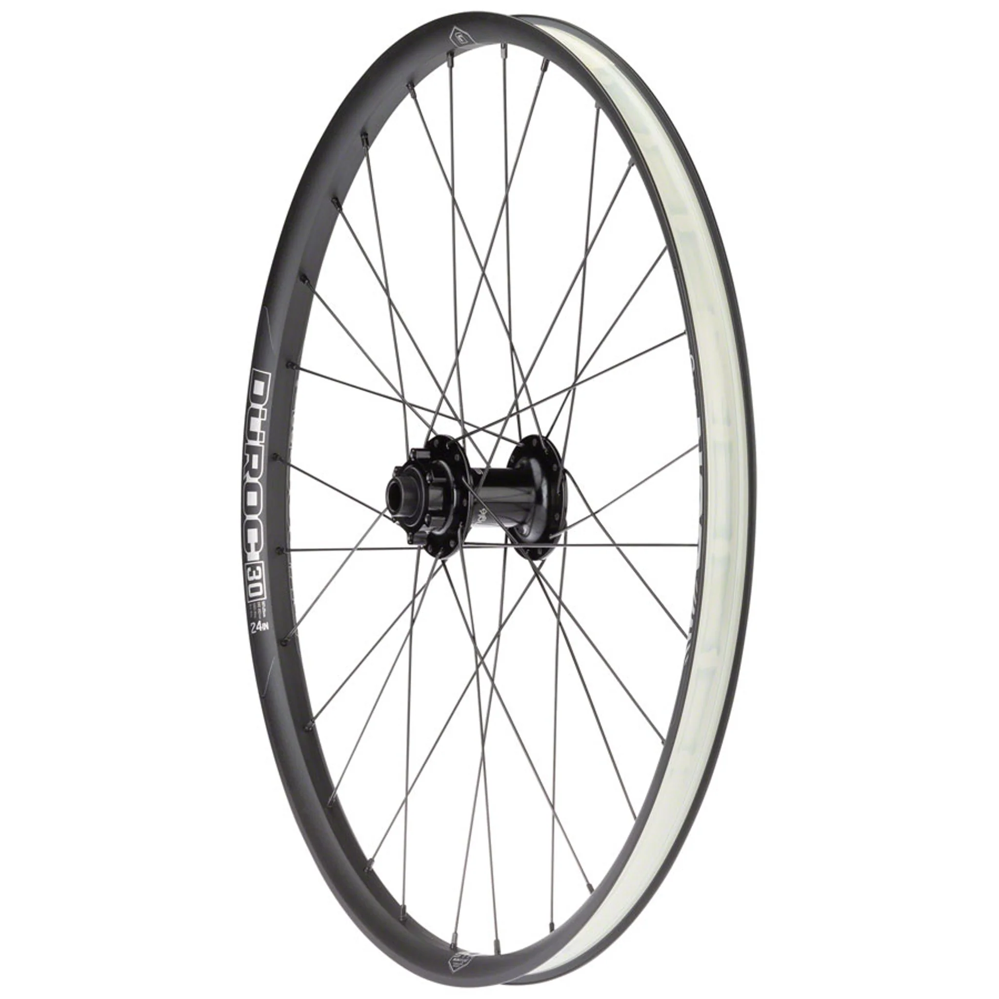 Duroc 30 JUNIT Front Wheel - 24", 15/QR x 100mm, 6-Bolt, Black
