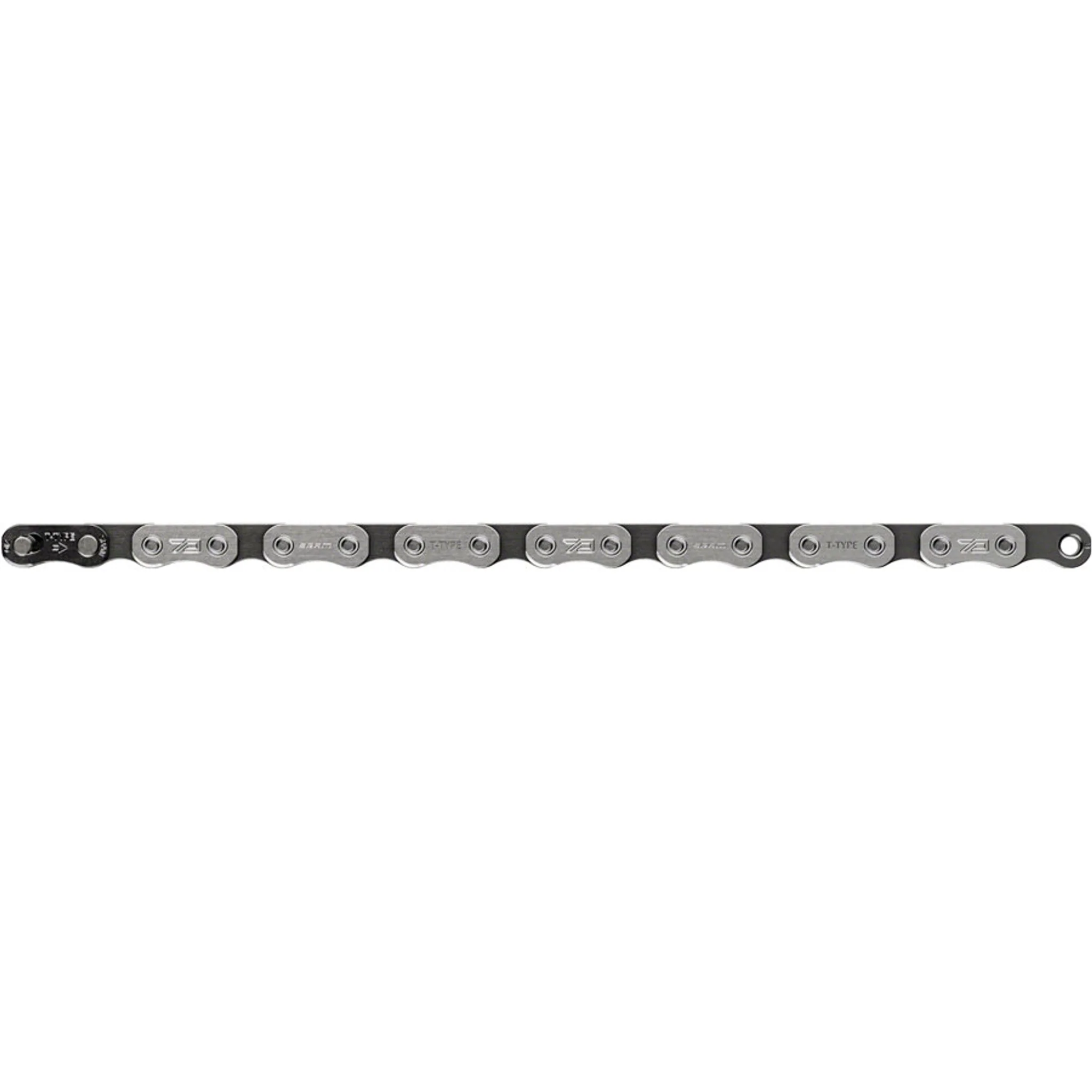 Eagle 70 T-Type Flattop Chain - 12-Speed, 126 Links, Solid Pin, Includes PowerLock Connector, Silver/Black