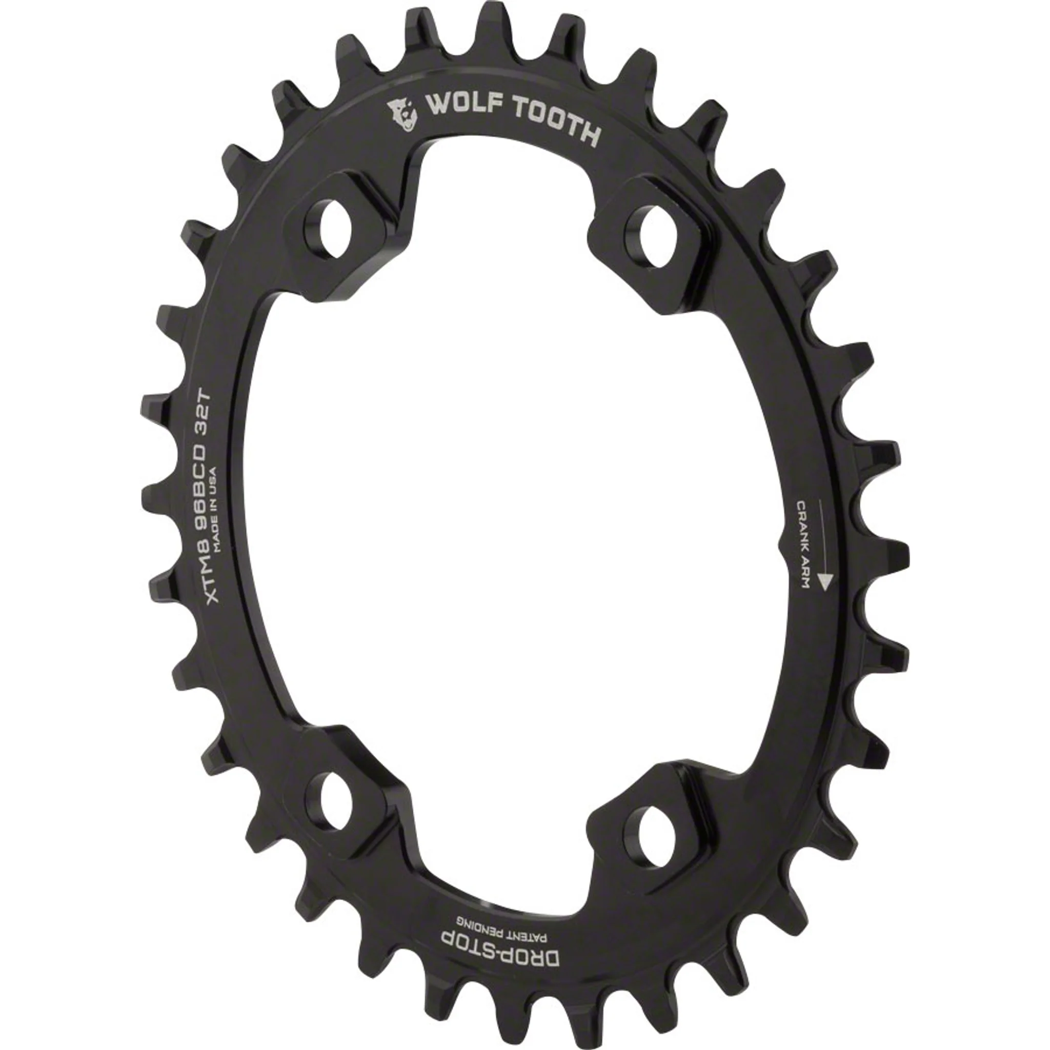 Elliptical 96 Asymmetrical BCD Chainrings for Shimano XT M8000/SLX M7000 - Image 2
