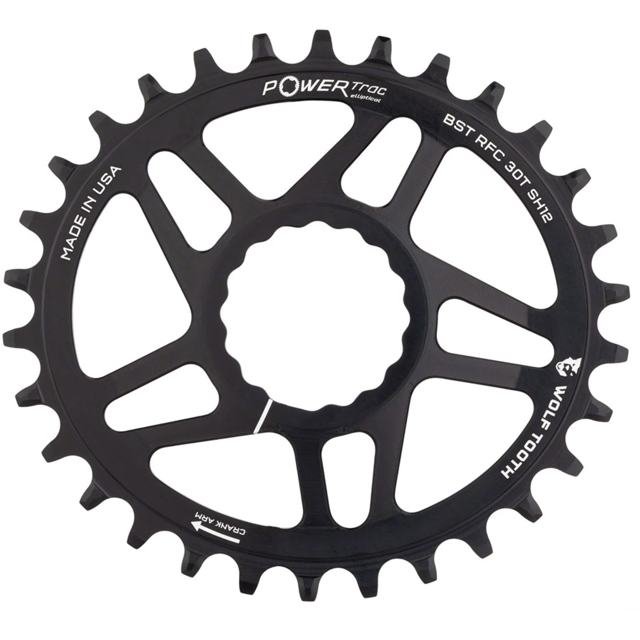 Elliptical RaceFace CINCH Hyperglide+ Direct Mount Mountain Chainrings - Image 2
