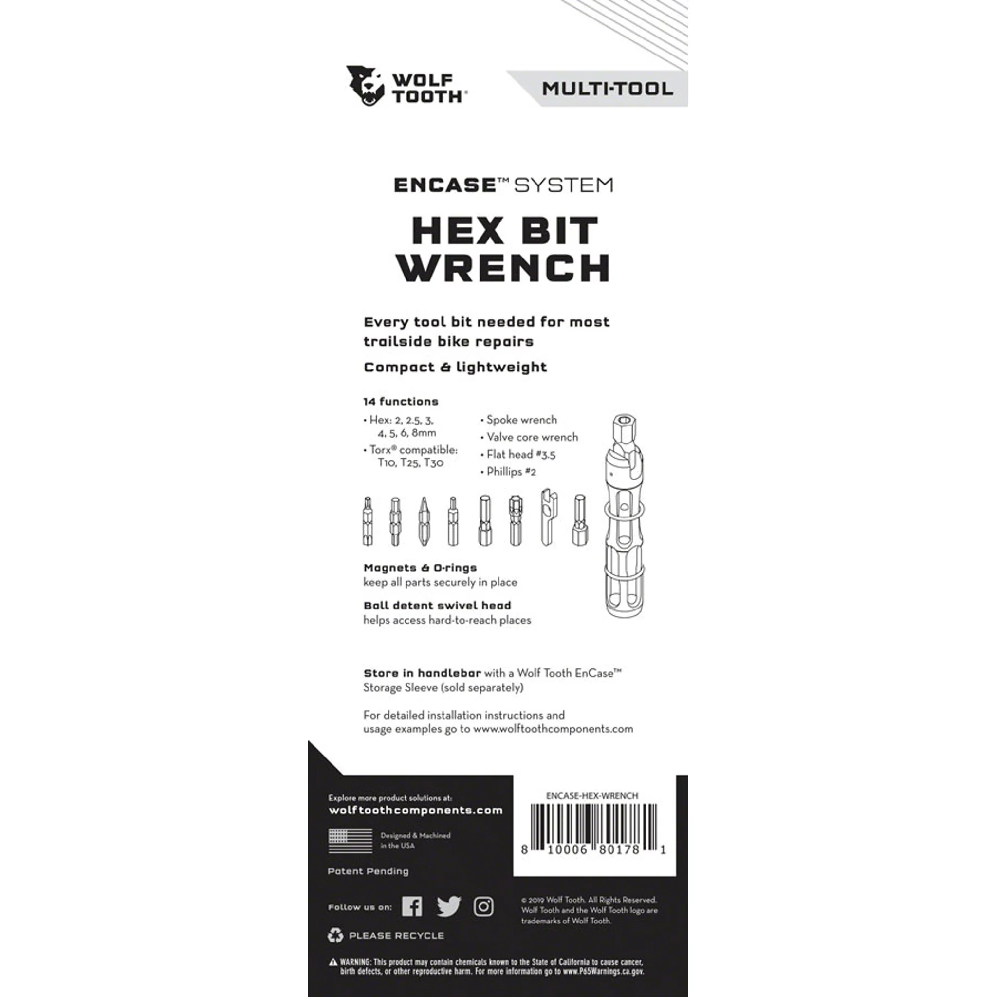 EnCase System Hex Bit Wrench Multi Tool - Image 3