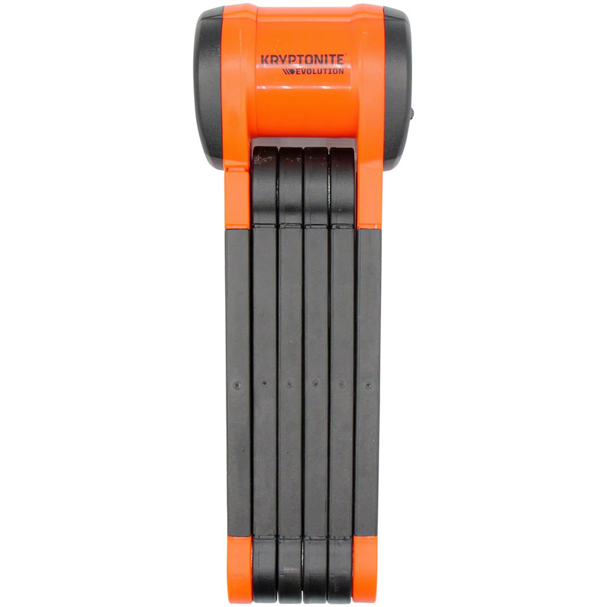 Evolution 790 Folding Lock - 90cm, Keyed, Inludes Click Tight Bracket, Black/Orange - Image 2