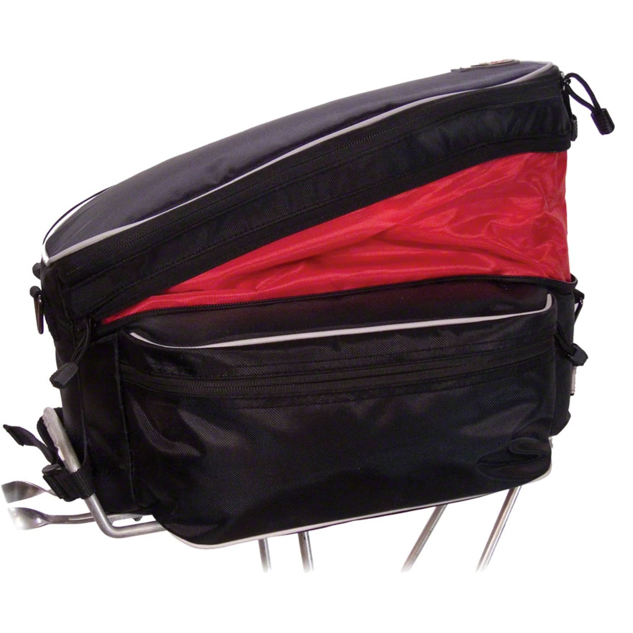 Banjo Brothers Expanding Rack Top Bag: Black - Image 3