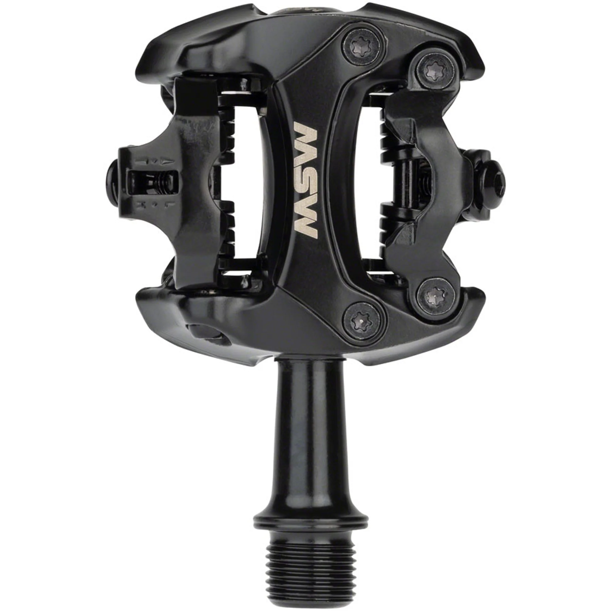 Flash II Pedals - Dual Sided Clipless, Aluminum, 9/16", Black - Image 3