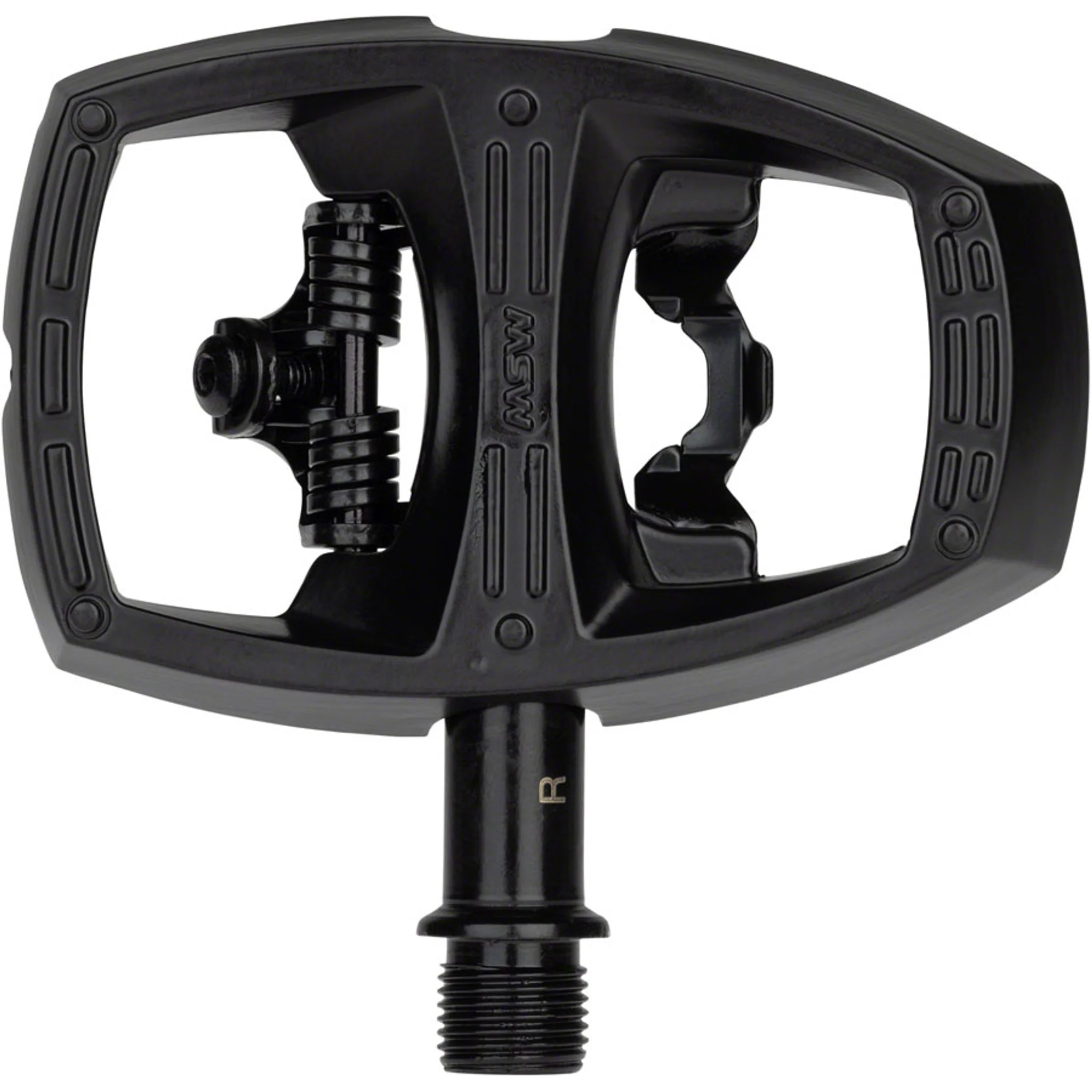 Flip I Pedals - Single Side Clipless with Platform, Aluminum, 9/16", Intense Black - Image 4