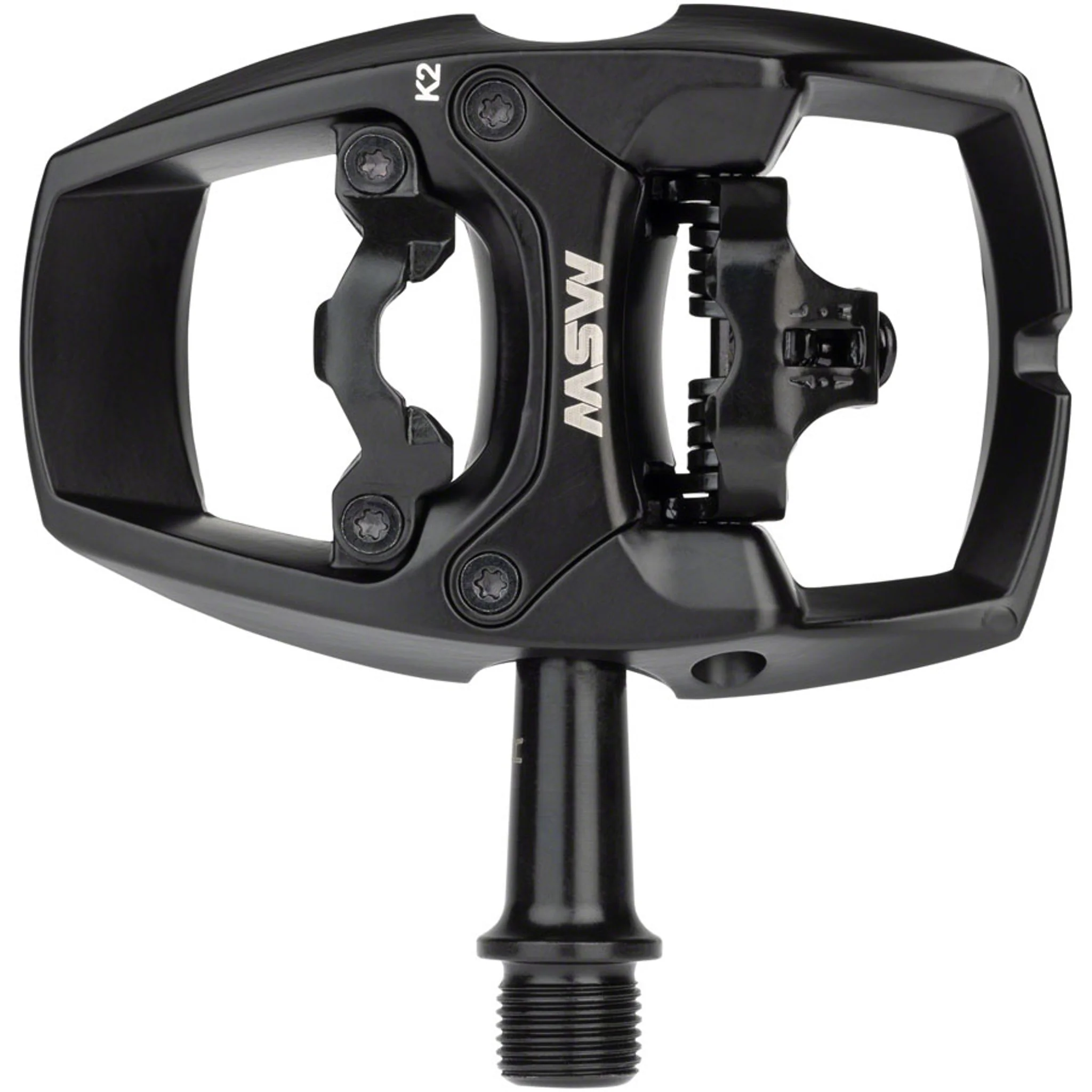 Flip II Pedals - Single Side Clipless with Platform, Aluminum, 9/16", Black - Image 3