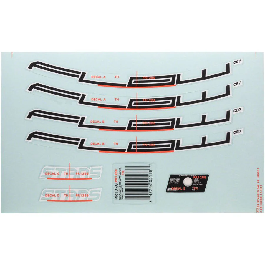 Flow CB7 Rim Decal - Image 7