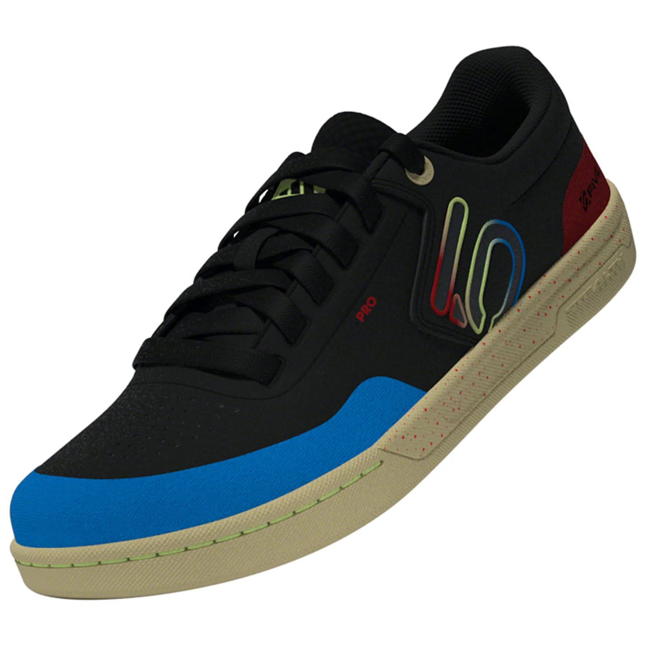 Freerider Flat Shoes - Men's, Core Black/Carbon/Pulse Lime - Image 5