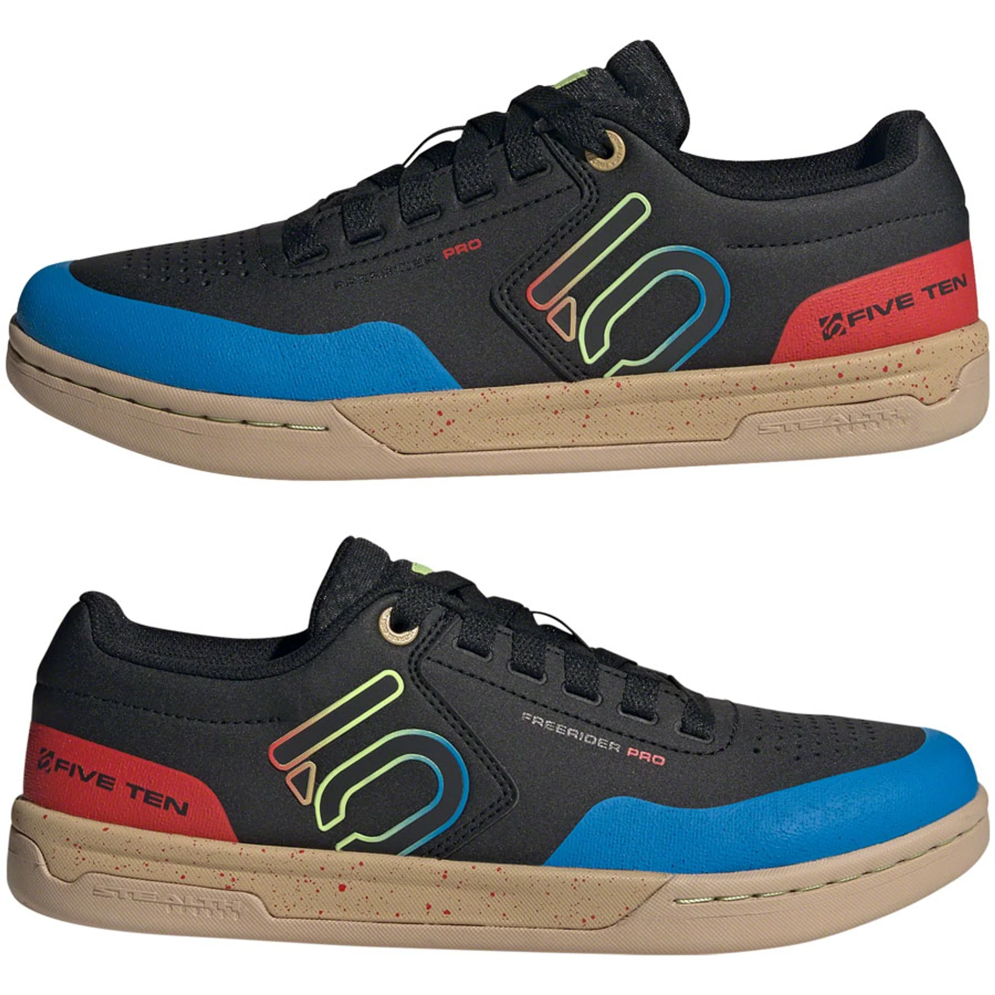Freerider Flat Shoes - Men's, Core Black/Carbon/Pulse Lime - Image 6