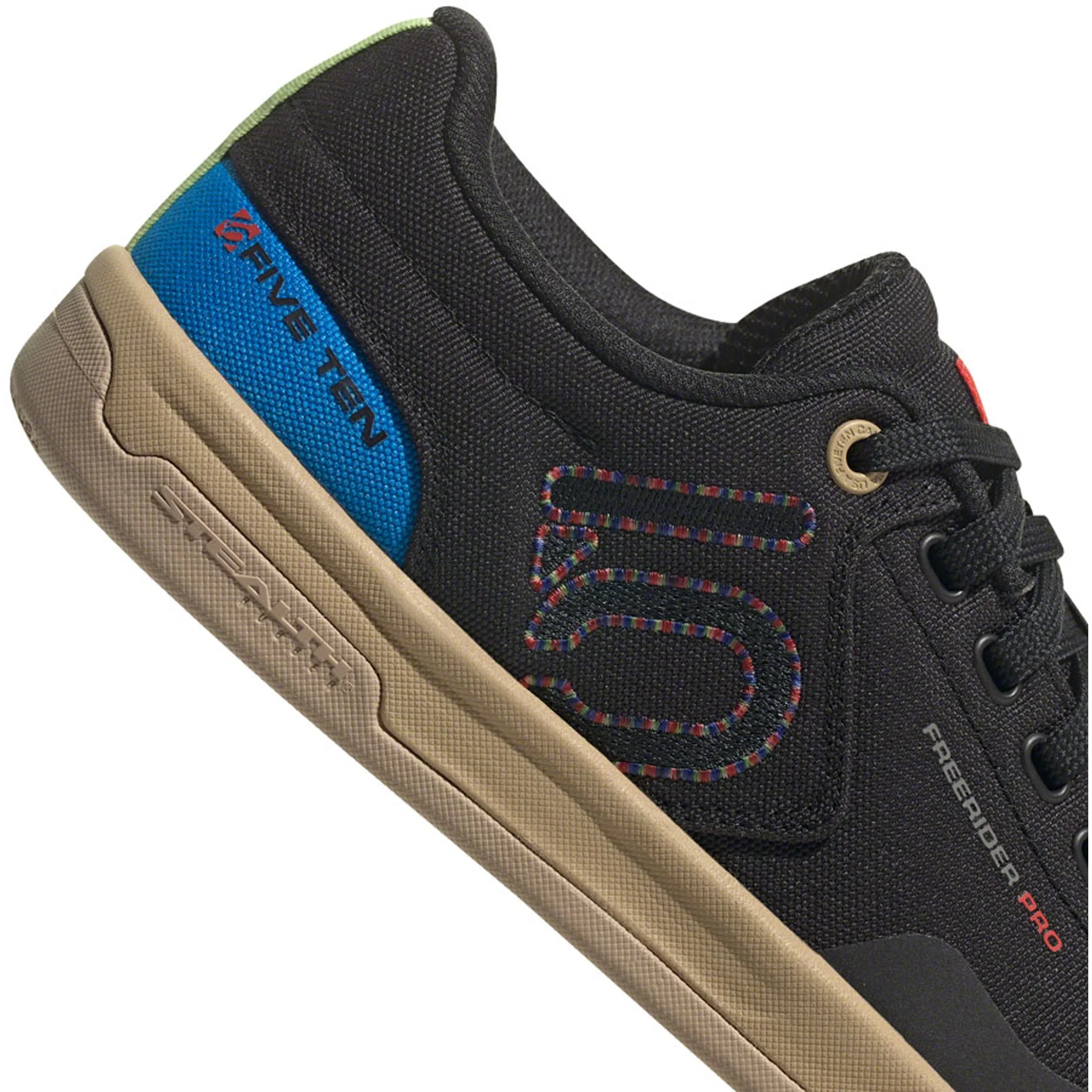Freerider Pro Canvas Flat Shoes - Men's, Core Black/Carbon/Pulse Lime - Image 4