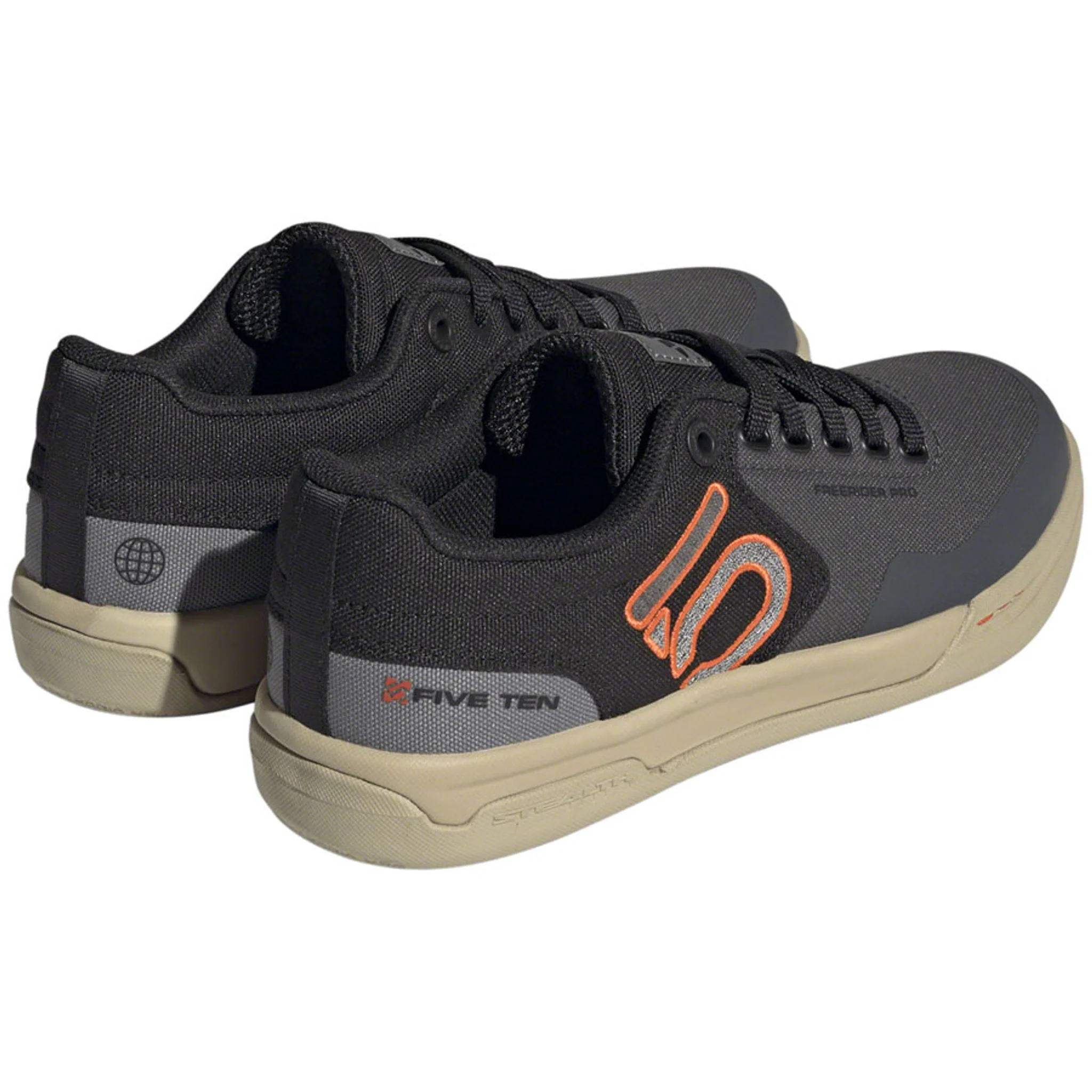 Freerider Pro Canvas Flat Shoes - Women's, Gray Six/Gray Four/Impact Orange - Image 2