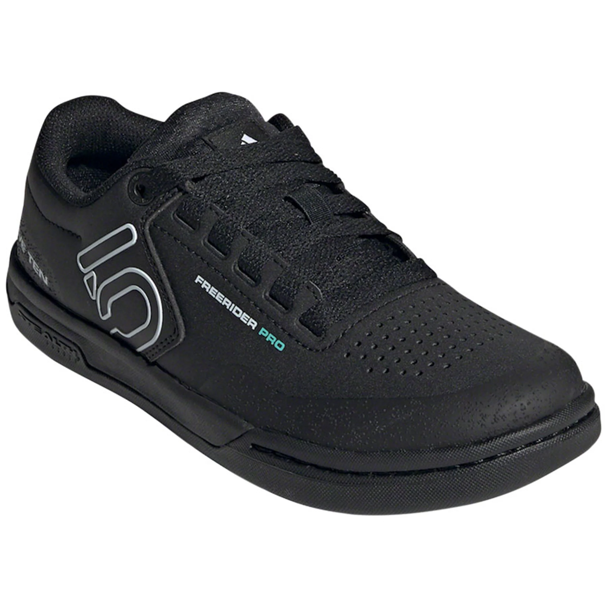 Freerider Pro Flat Shoes  -  Women's, Core Black / Crystal White / Acid Mint - Image 10