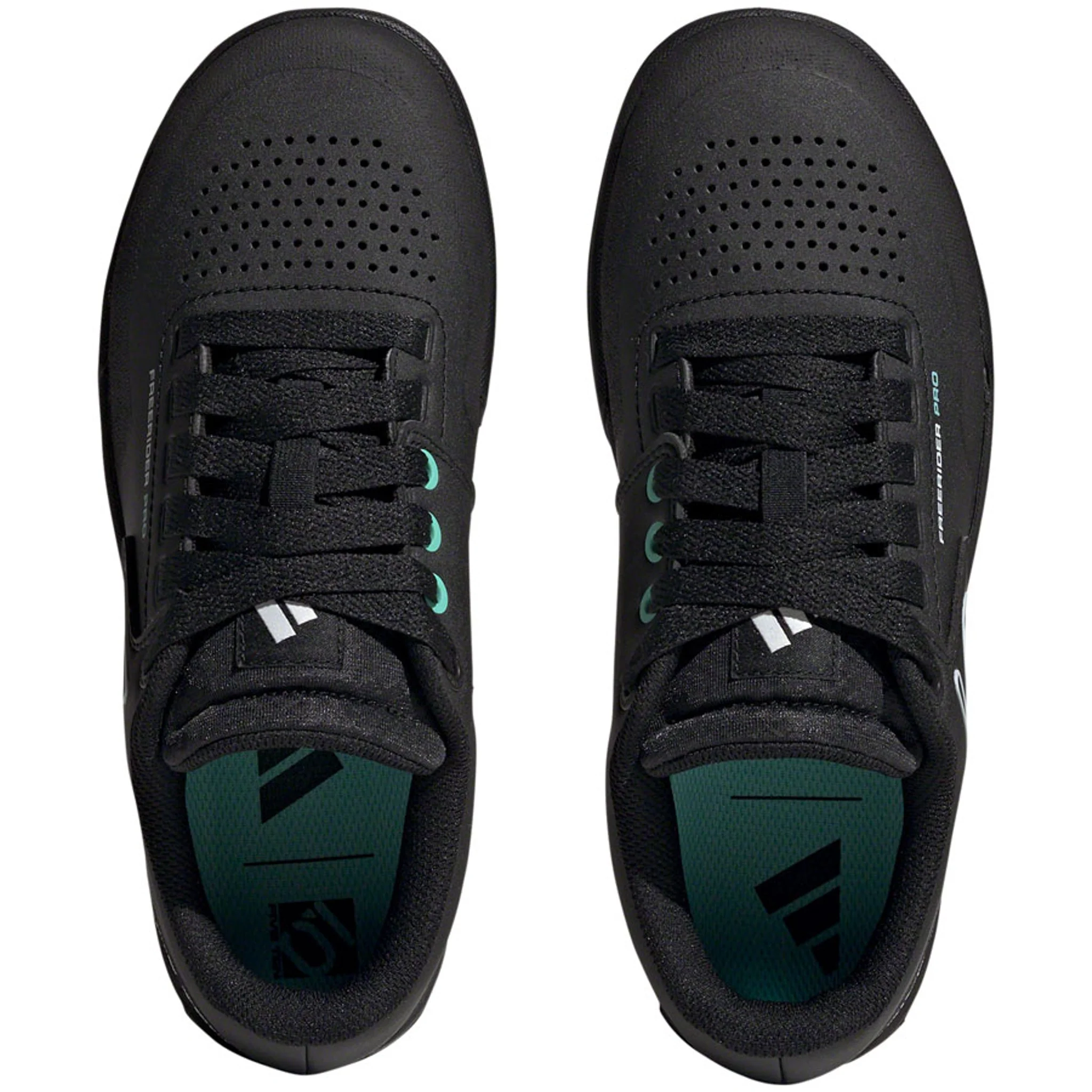 Freerider Pro Flat Shoes  -  Women's, Core Black / Crystal White / Acid Mint - Image 19