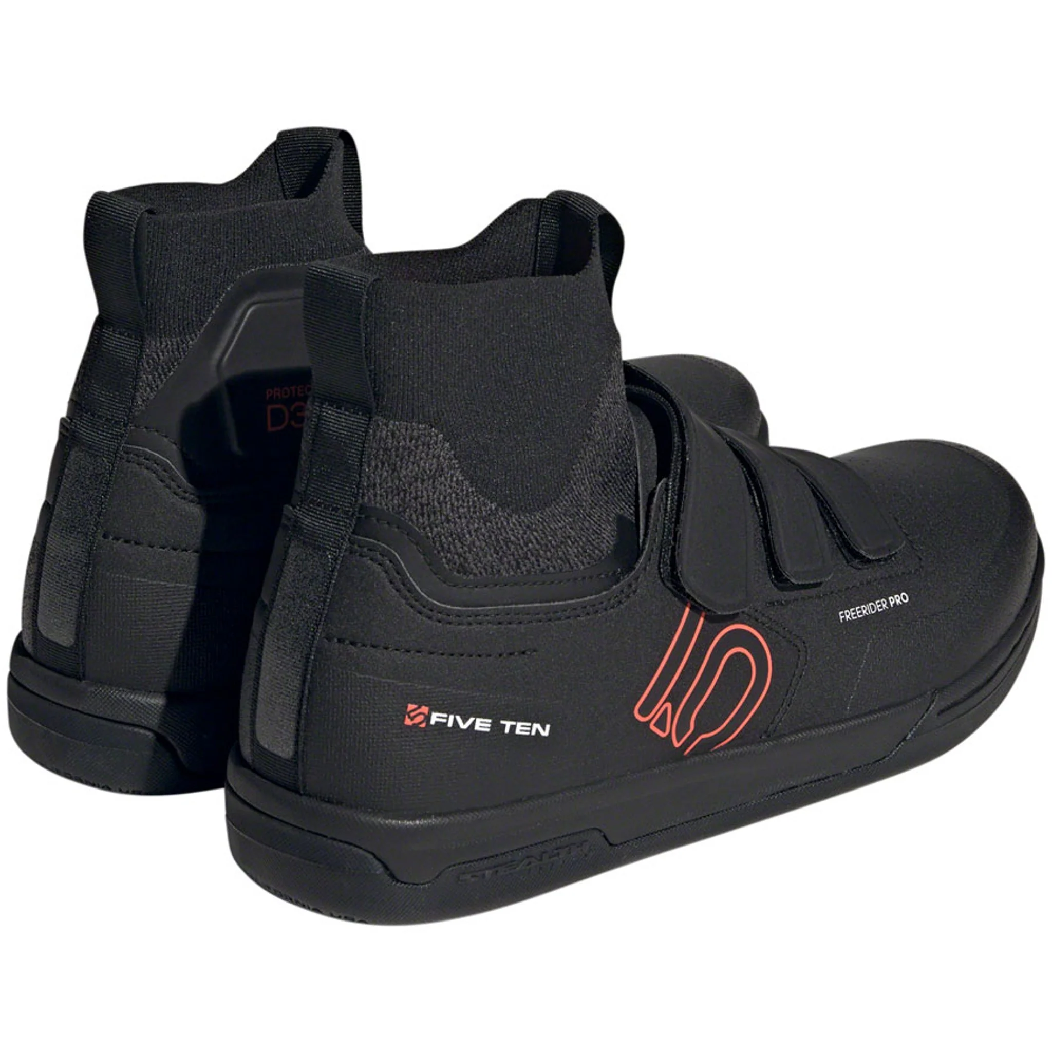Freerider Pro Mid VCS Flat Shoes - Men's, Core Black/Solar Red/Gray Three - Image 2