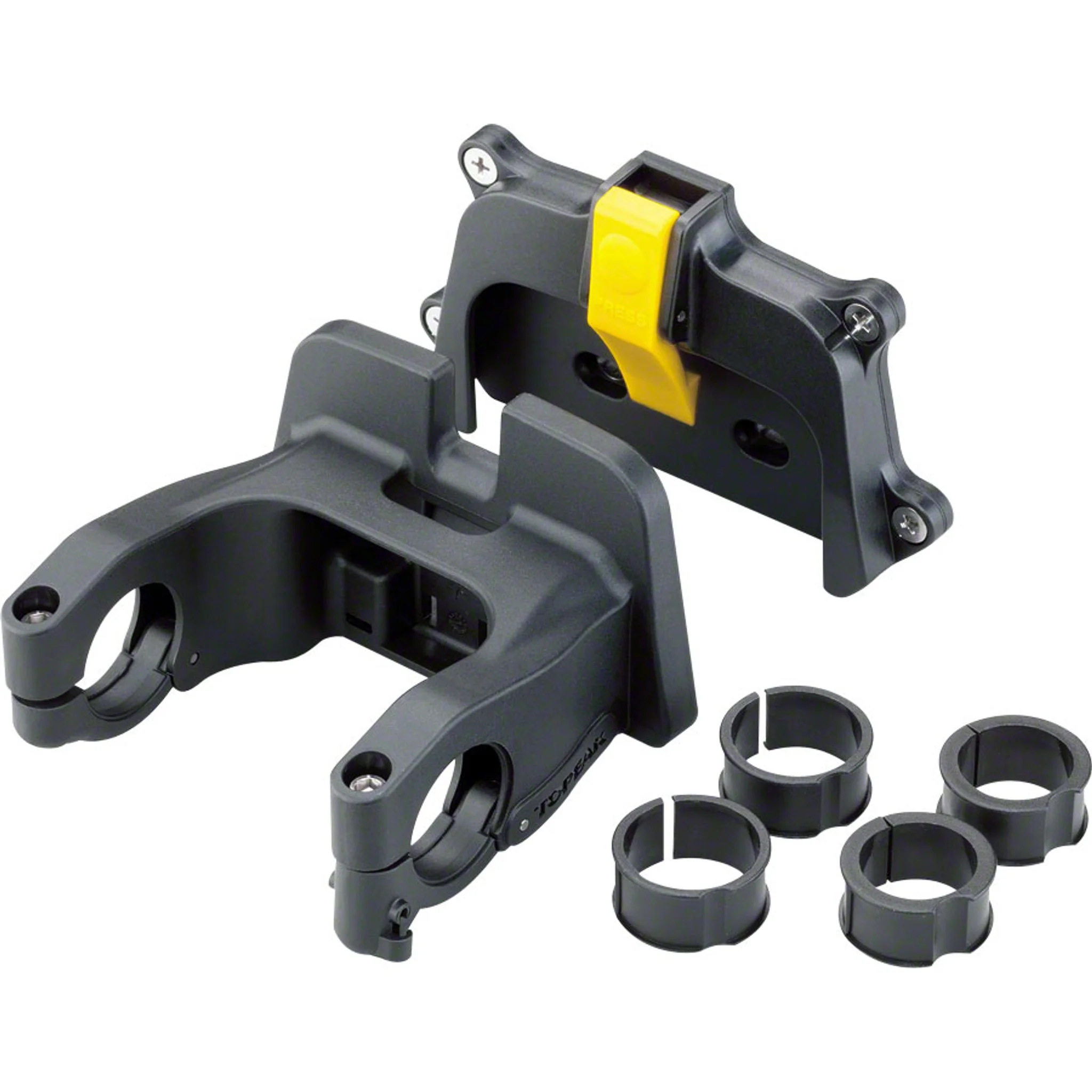 Topeak Front Basket with Fixer 3 Handlebar Bracket: Black - Image 3