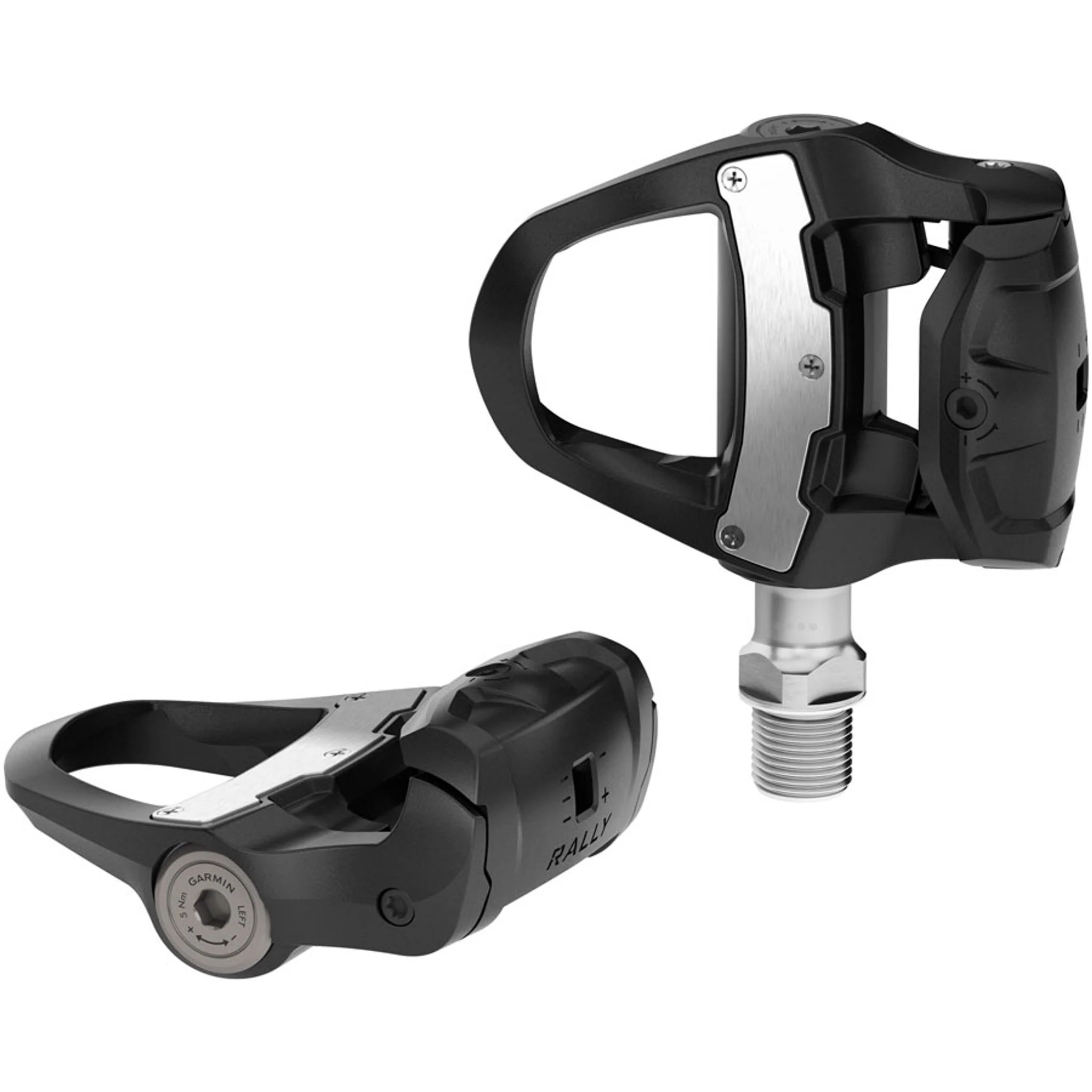 Garmin Rally RK110 Power Meter Pedals - Single Sided Clipless, Composite, 9/16", Black, Pair, Single-Sensing, LOOK KEO