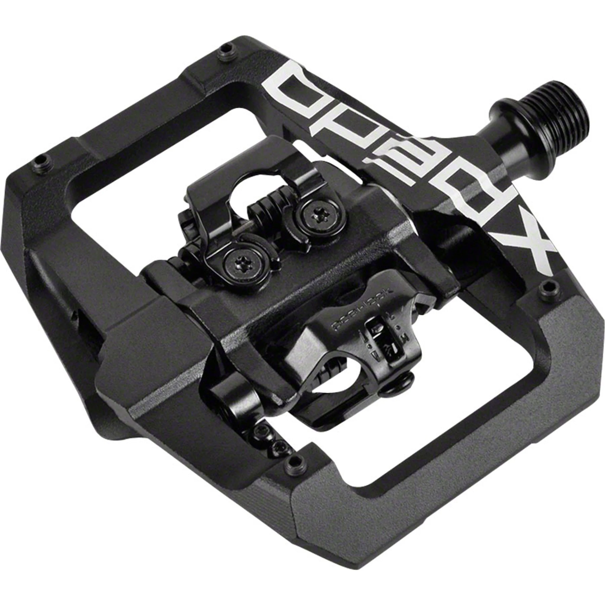 GFX Pedals - Dual Sided Clipless with Platform, Aluminum, 9/16", Black